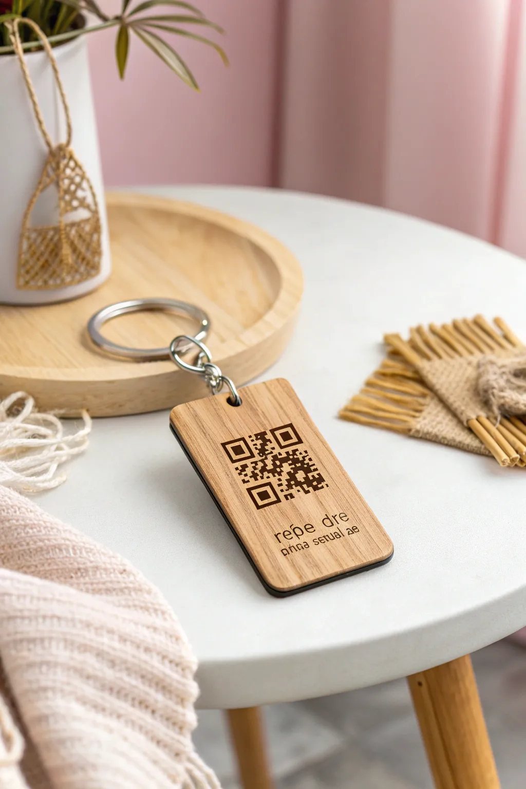 Unlock memories with a touch of elegance. This QR code keychain is the perfect blend of style and sentiment.