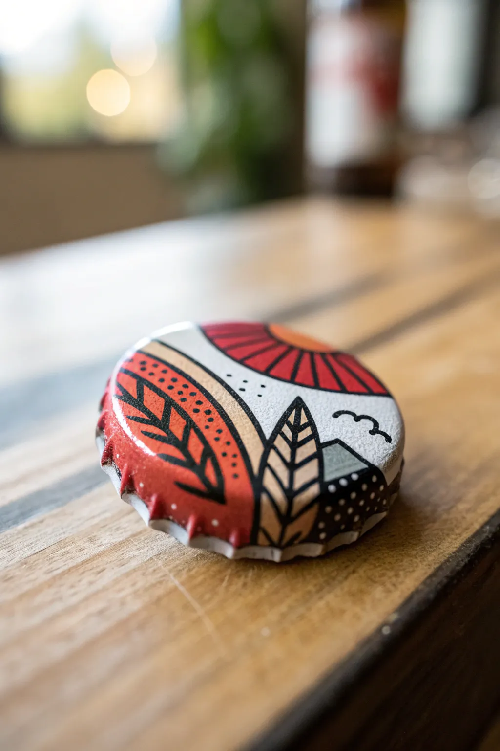 Transform ordinary bottle caps into stunning magnets with a minimalist Boho twist.