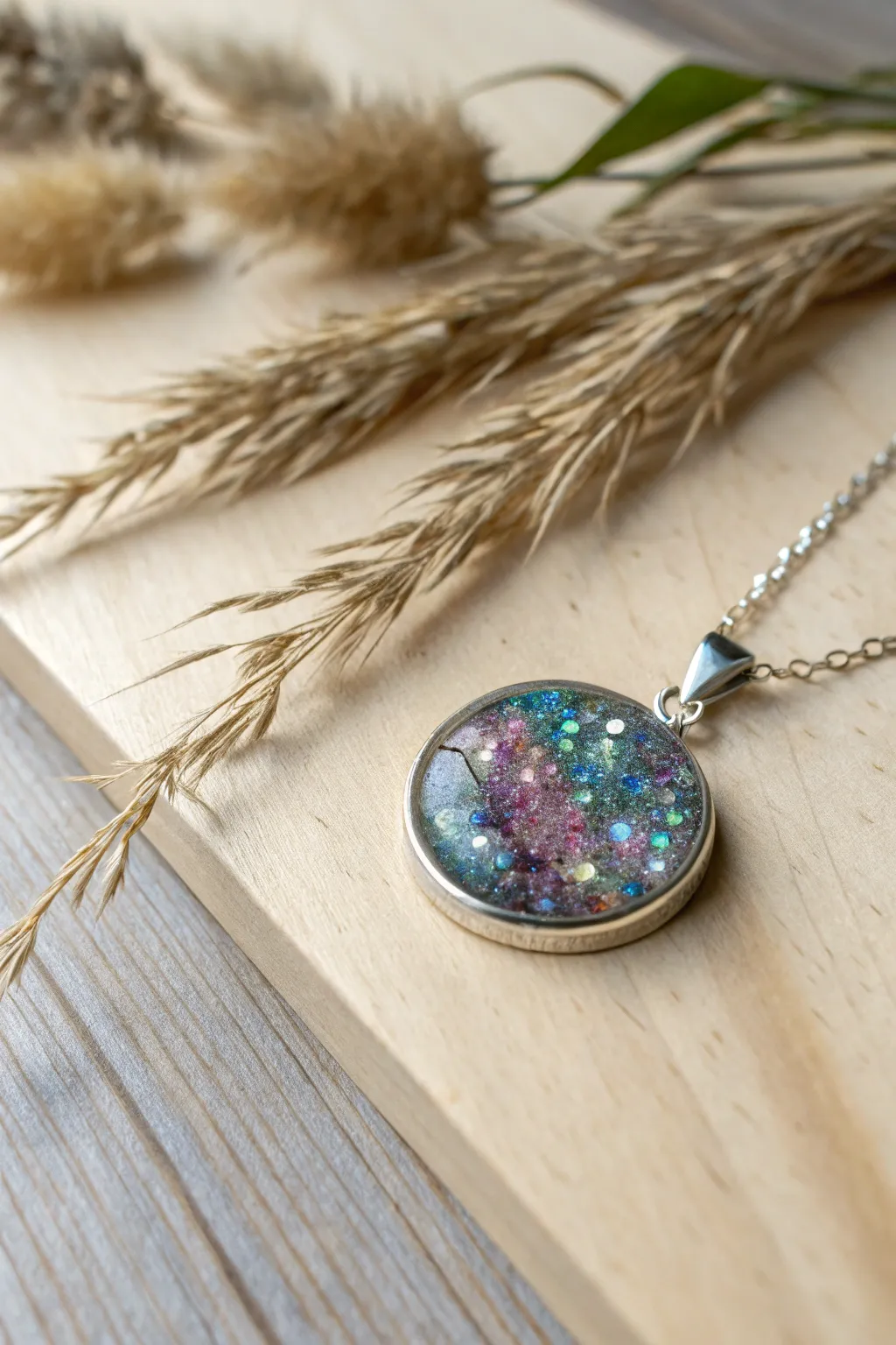 Sparkle in Simplicity: Let your style shine with glittering resin bezels.