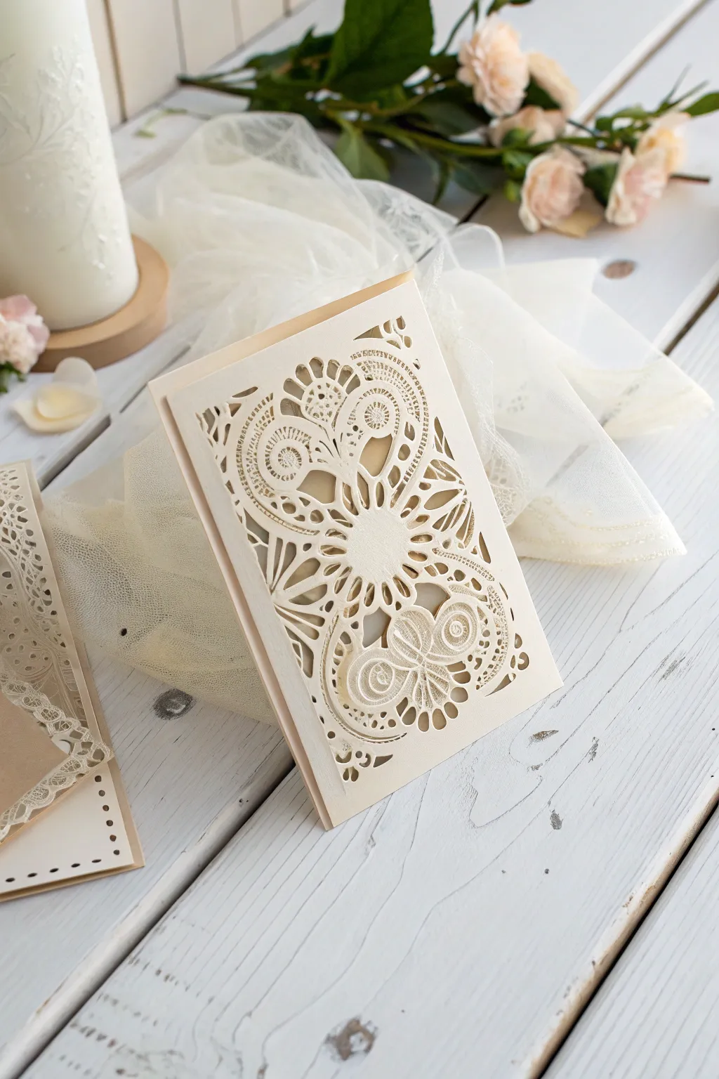 Layered Elegance: Discover the art of sophistication with intricately designed shaker cards.