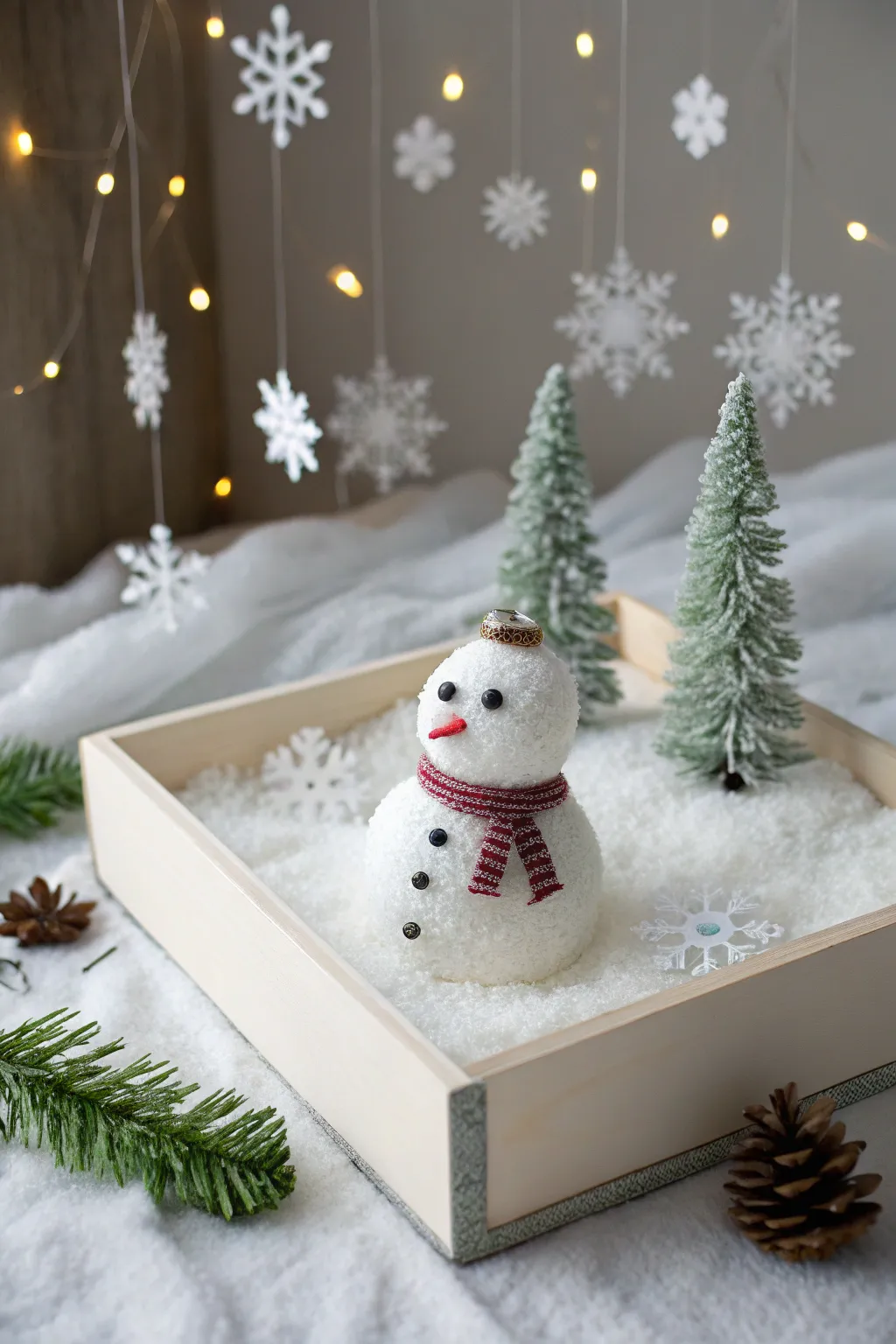 Step into a serene Winter Wonderland, where simplicity meets the beauty of handcrafted details.