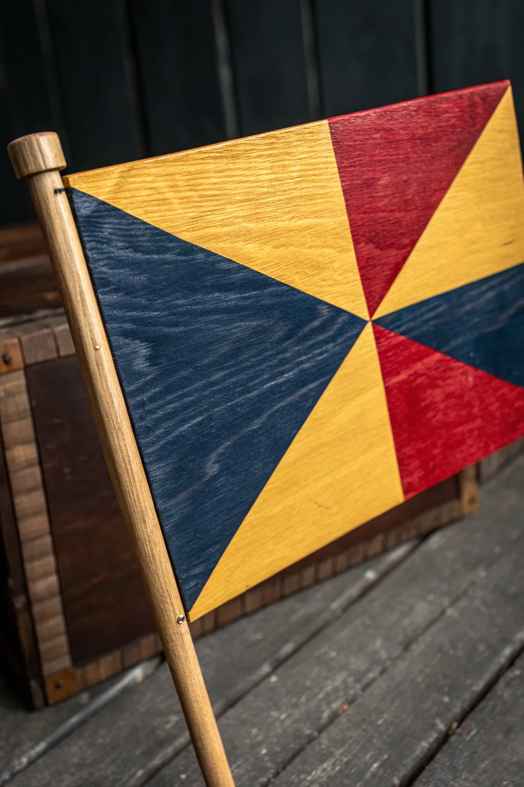 Elevate your space with bold color block flags that celebrate the art of craftsmanship.