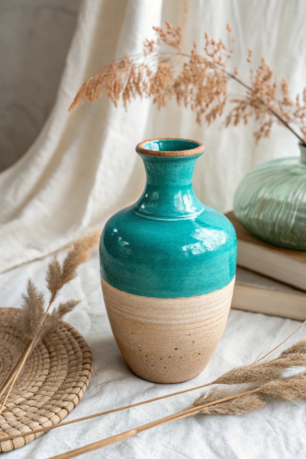 Elevate your decor with a bold color dip—where simplicity meets striking beauty.
