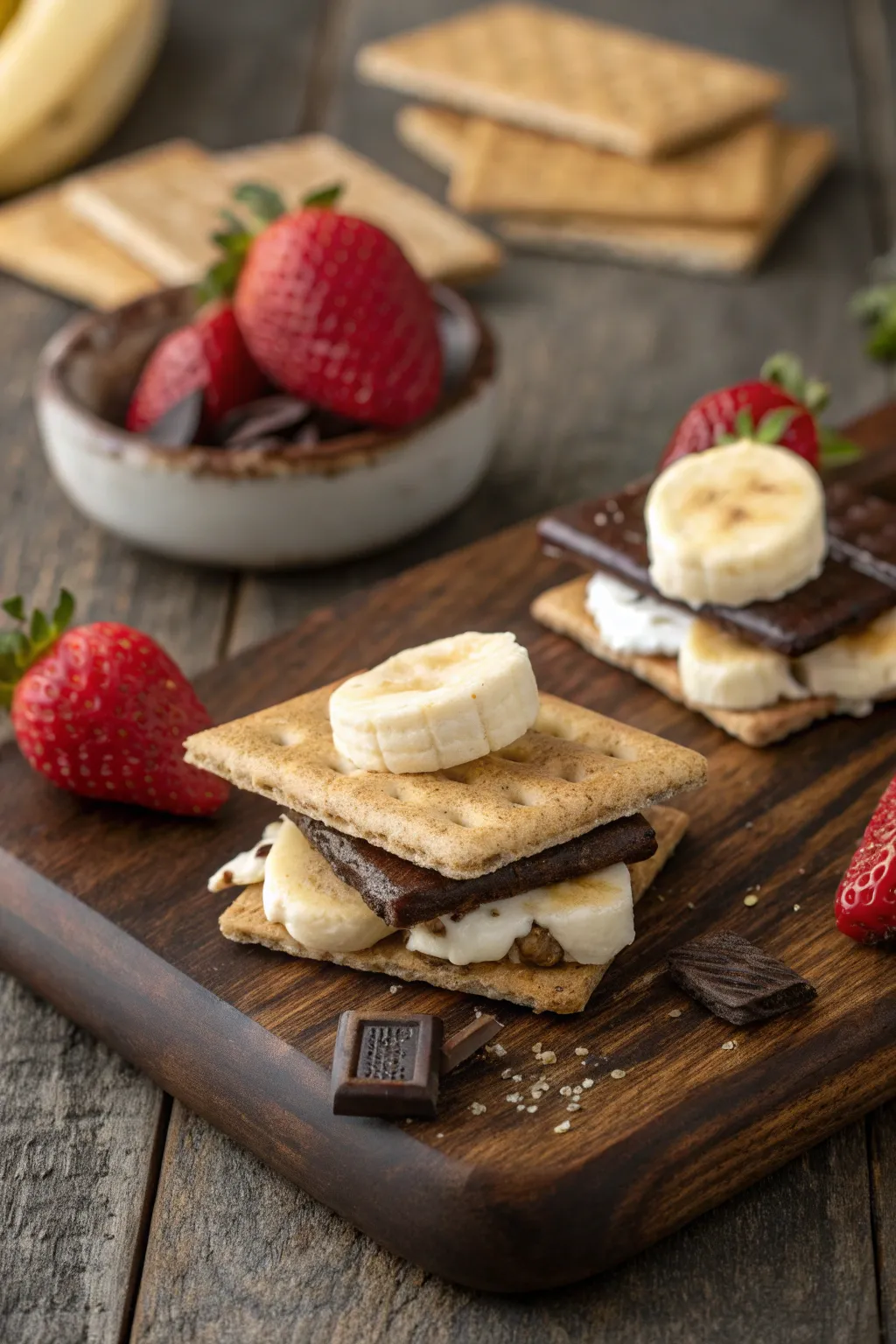 Elevate your s'mores game with fresh fruit toppings – a gourmet twist for the adventurous palate.