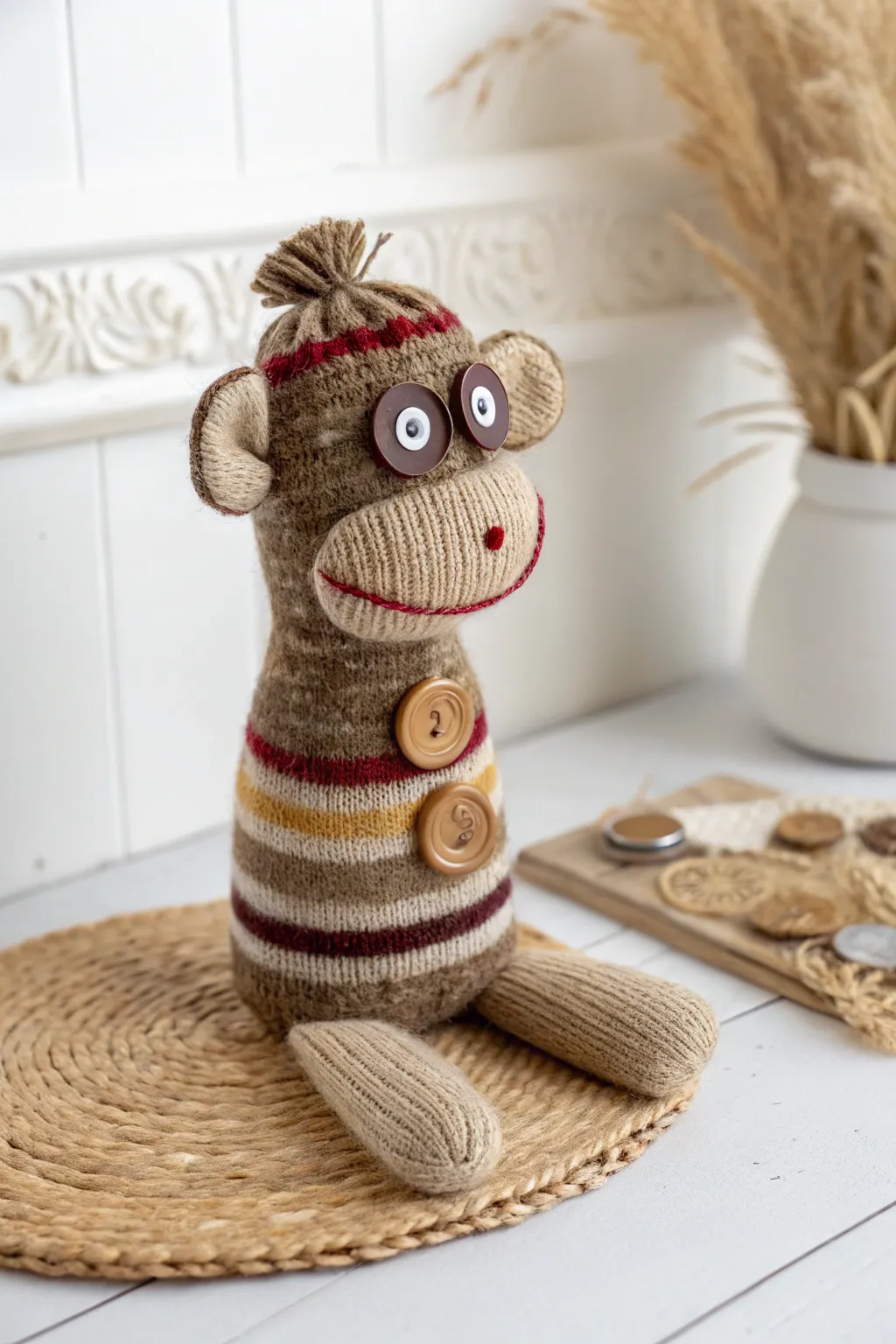 Transforming the old into whimsical: Craft your own eco-friendly sock puppet with a touch of Scandinavian simplicity and Boho flair.