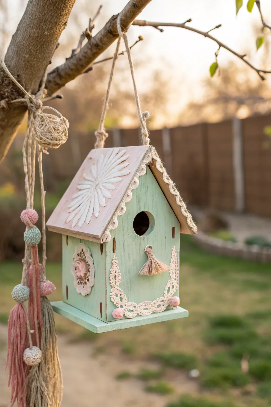 Welcome spring with a charming DIY birdhouse that invites nature's melody into your garden.