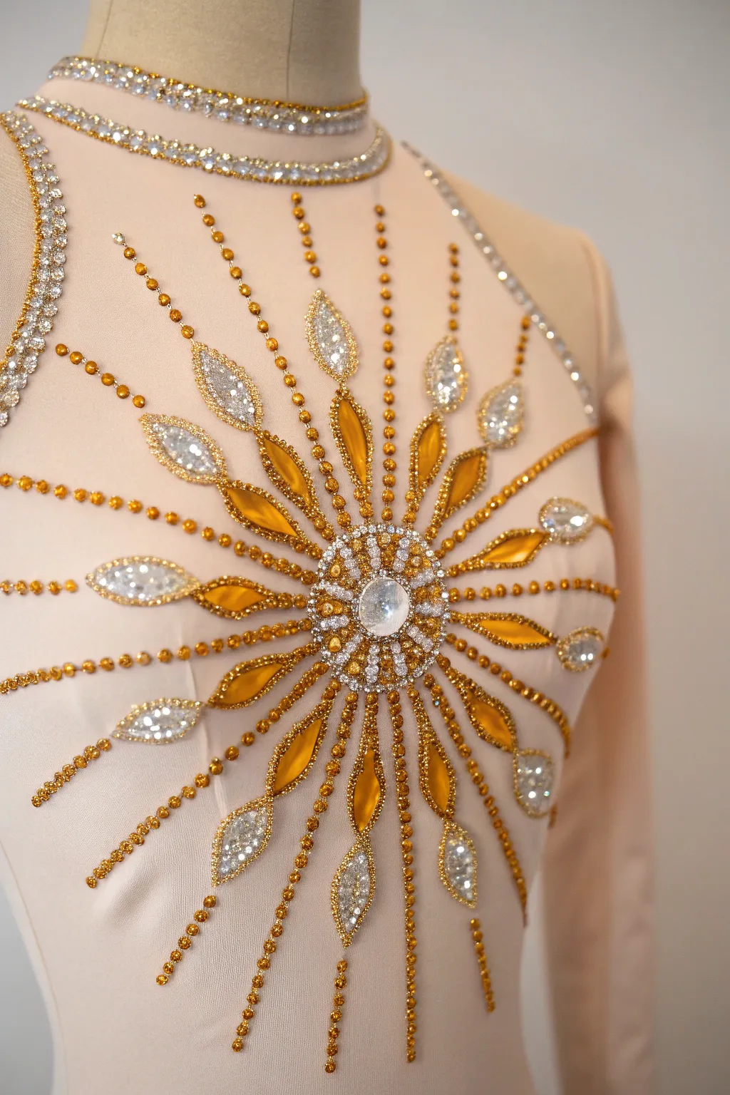 Illuminate the stage with a radiant sunburst design that captures the essence of summer's glow.
