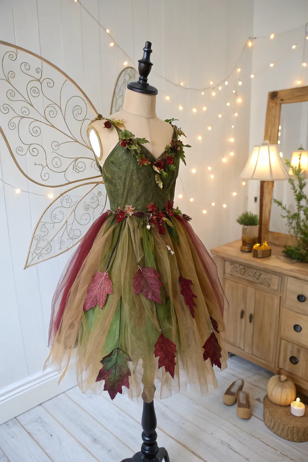 Embrace the magic of nature with this enchanting woodland fairy costume. ✨🌿 #FairyTaleFashion #ScandiBoho
