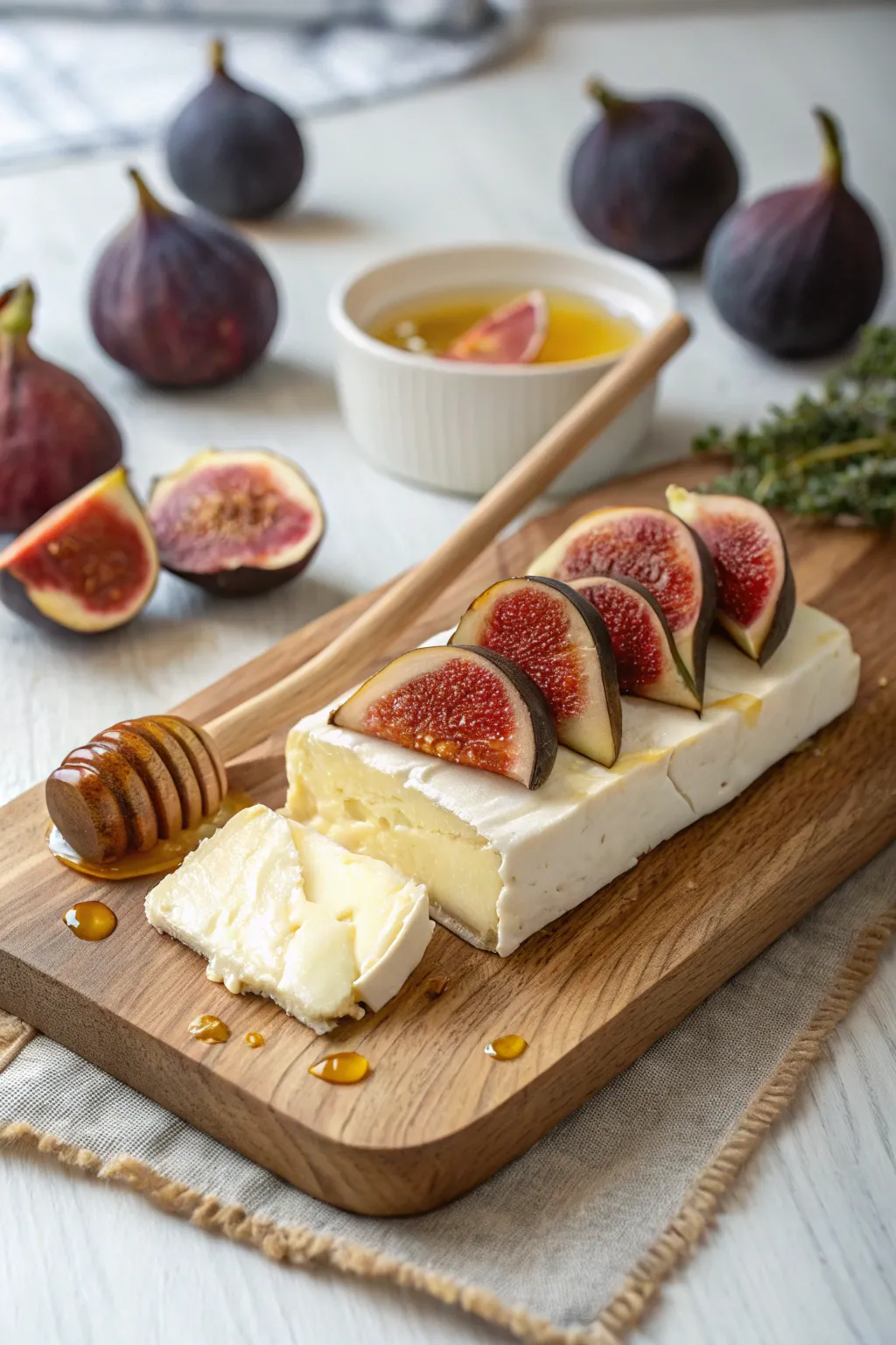 Indulge in the natural sweetness of our Fig and Honey Delight butter board: a perfect blend of minimalist elegance and rich flavors.