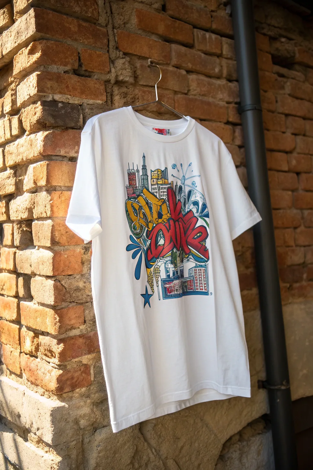 Transform your wardrobe with urban street art vibes – where minimalism meets bold expression.