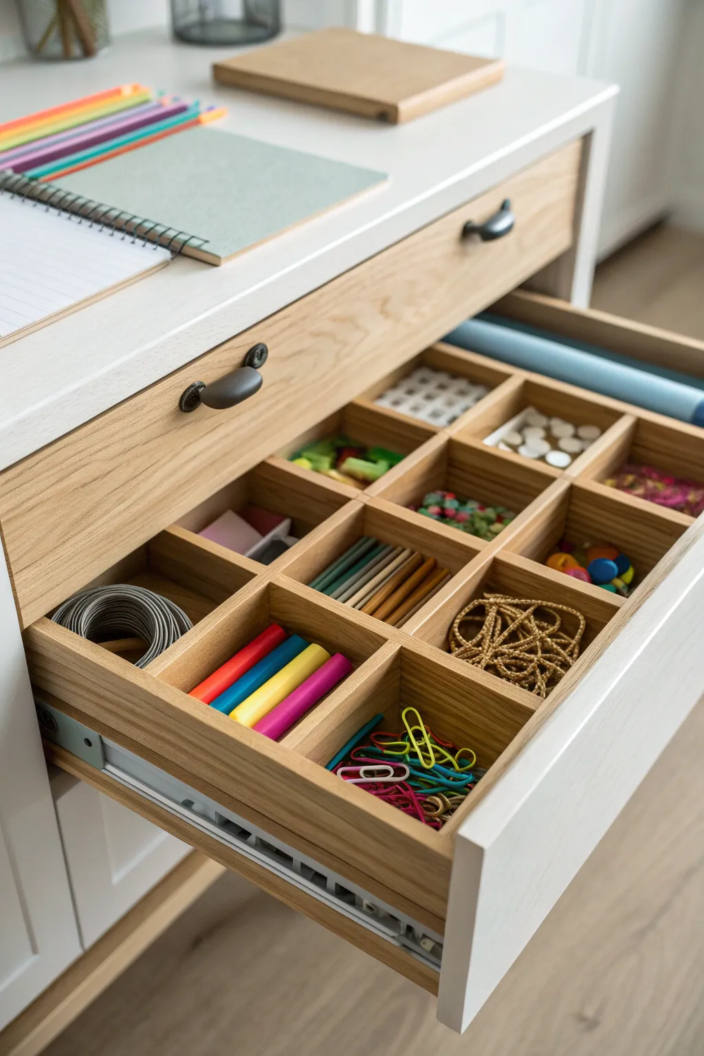 Transform your teacher toolbox with minimalist wooden dividers for effortless organization and a touch of Boho charm.