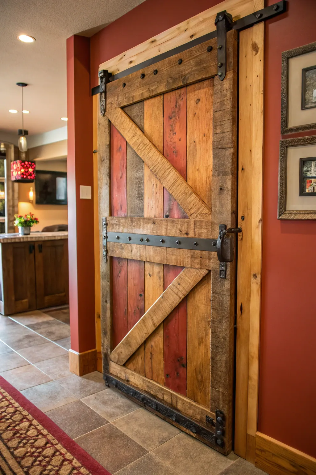 Turn a simple pallet into a striking rustic door that stands out in style and craftsmanship.