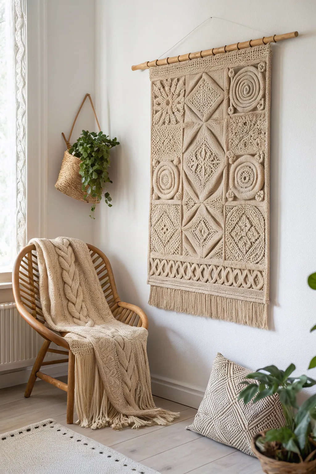 Elevate your space with the natural beauty of textured clay art, a perfect blend of minimalist elegance and boho charm.