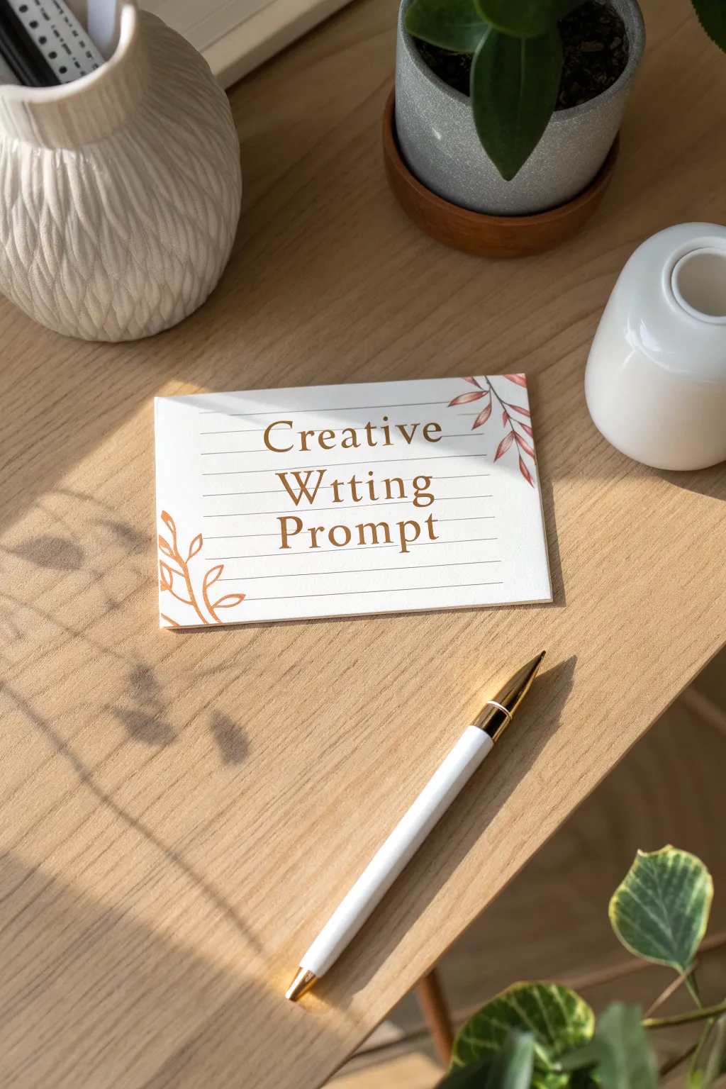 Unleash your creativity with a simple index card. Let every word be a new beginning.