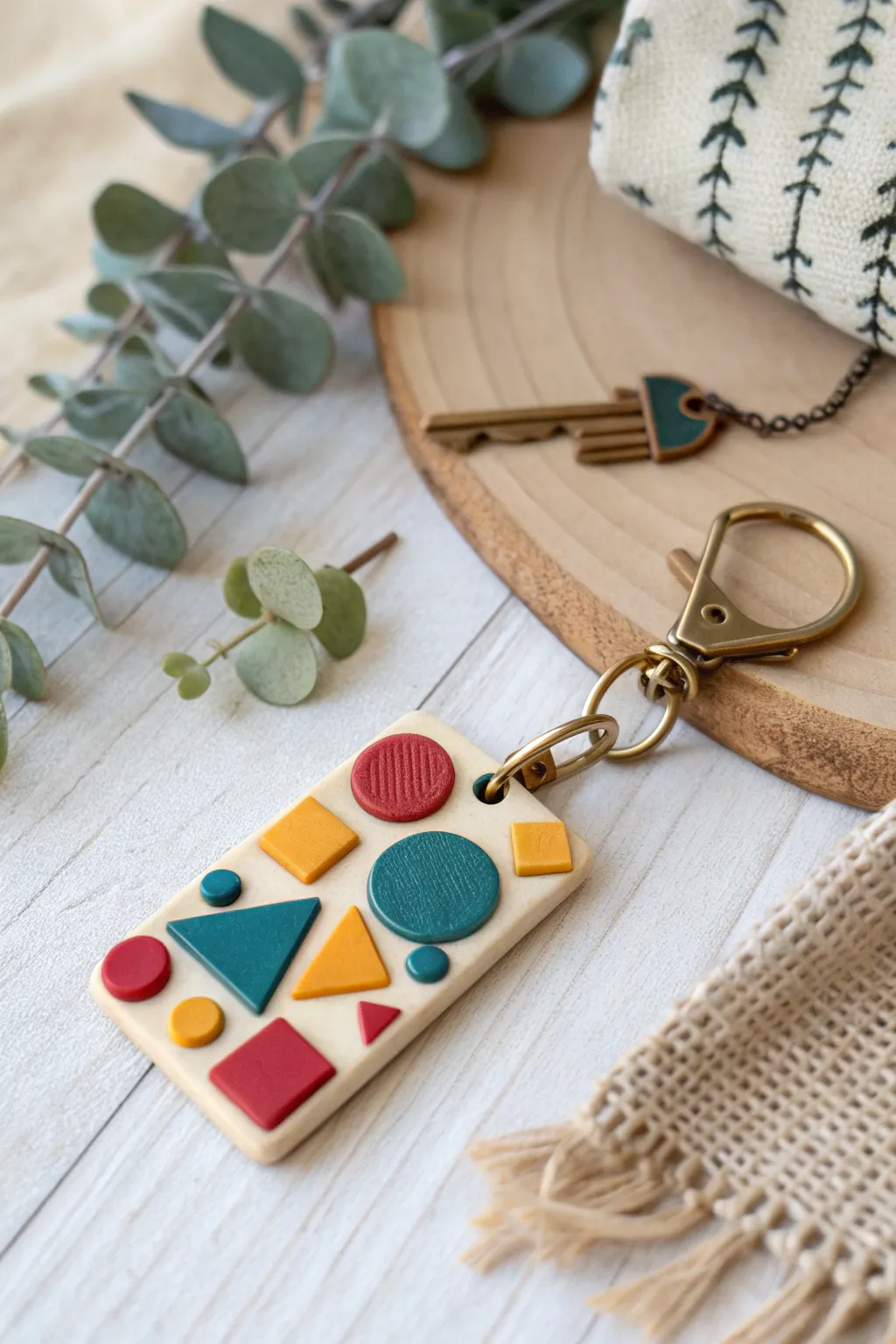 Elevate your everyday with a touch of artistry—craft your own unique polymer clay keychain.
