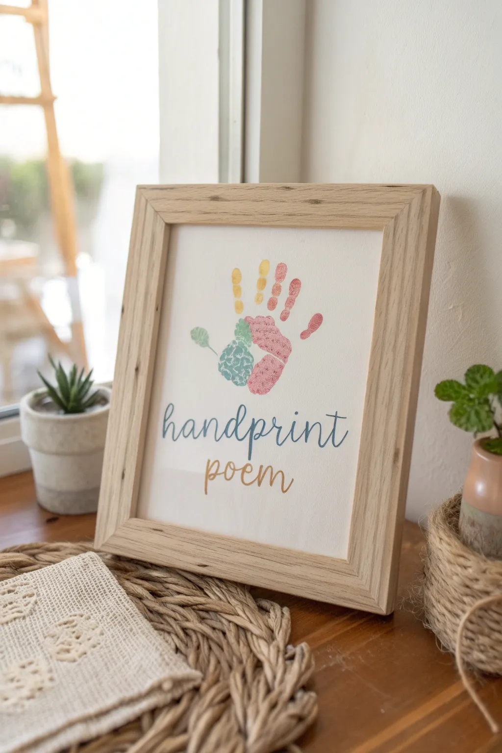Capture your love with a heartfelt handprint poem for mom—where art meets emotion.
