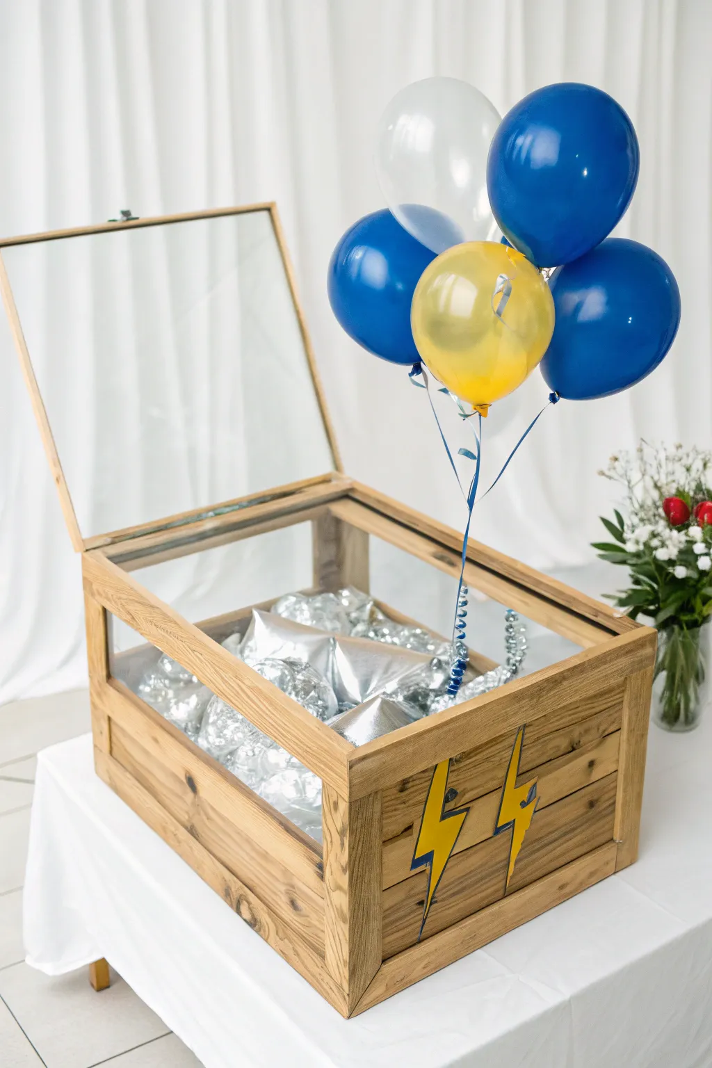 Unleash the magic of an electric storm in a box, where simplicity meets bold creativity.