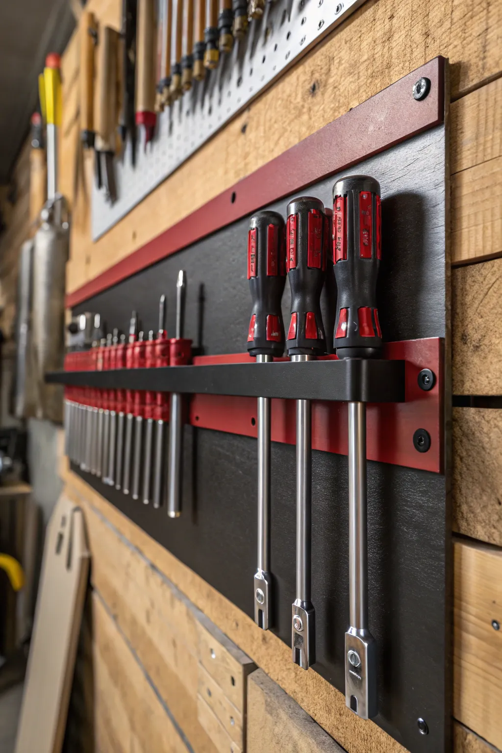 Elevate your workshop with magnetic precision – the ultimate tool organization solution.