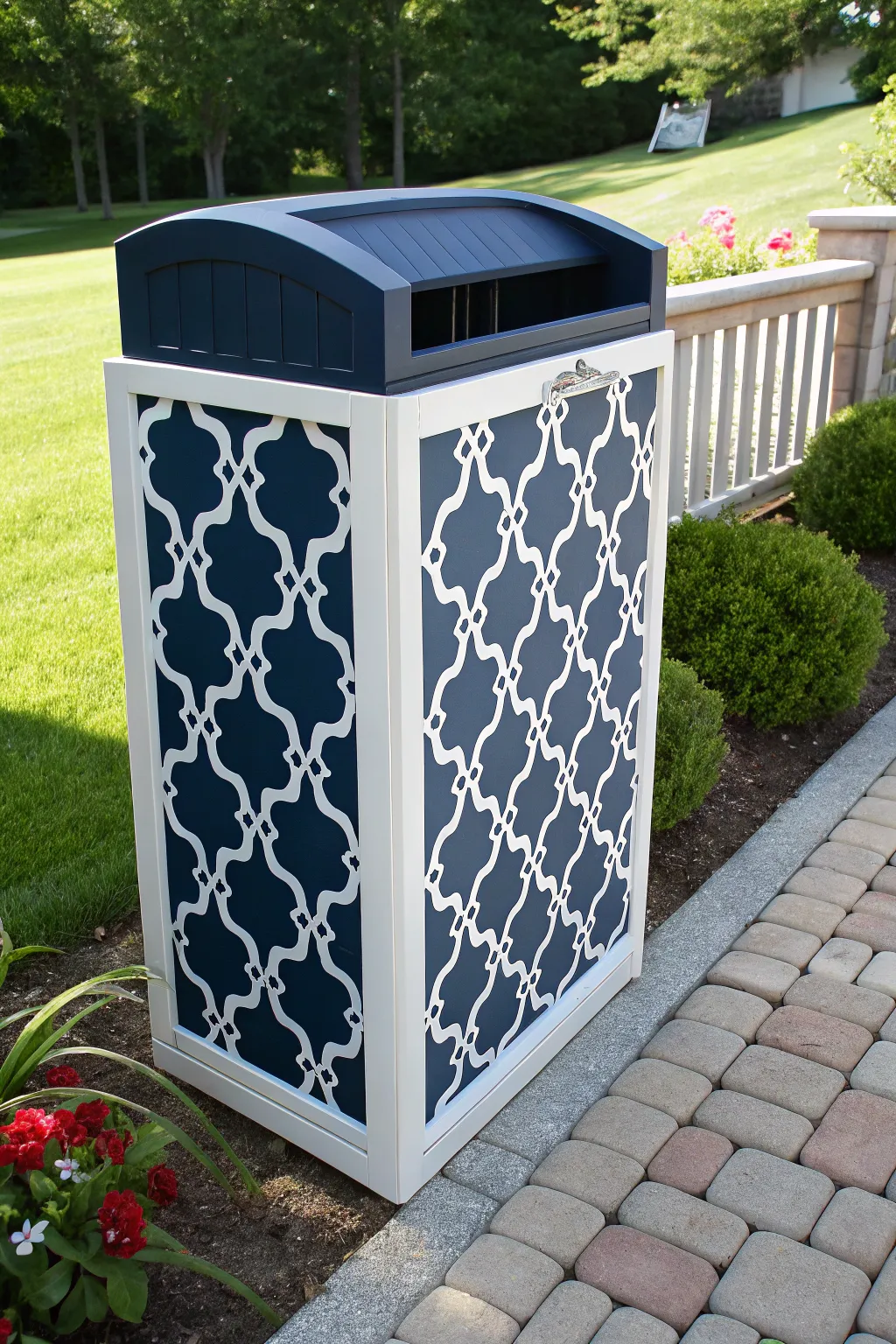 Upgrade your yard with a chic vinyl screen: where durability meets style.