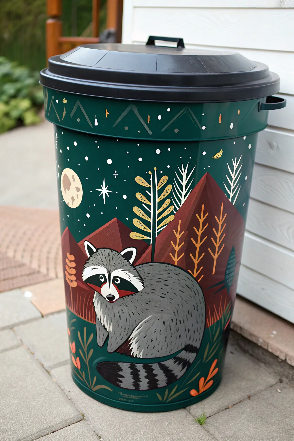 Transform your space with a touch of nature—let this charming raccoon bring a smile to your day.