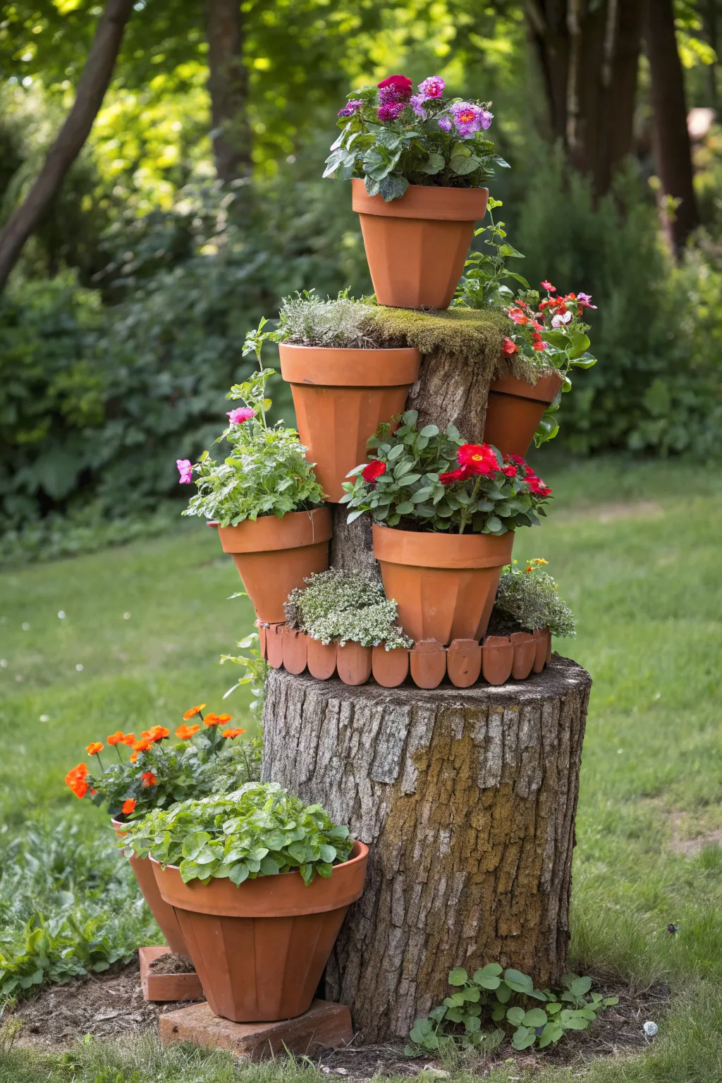 Transform your forgotten corner with a stunning vertical garden sculpture.