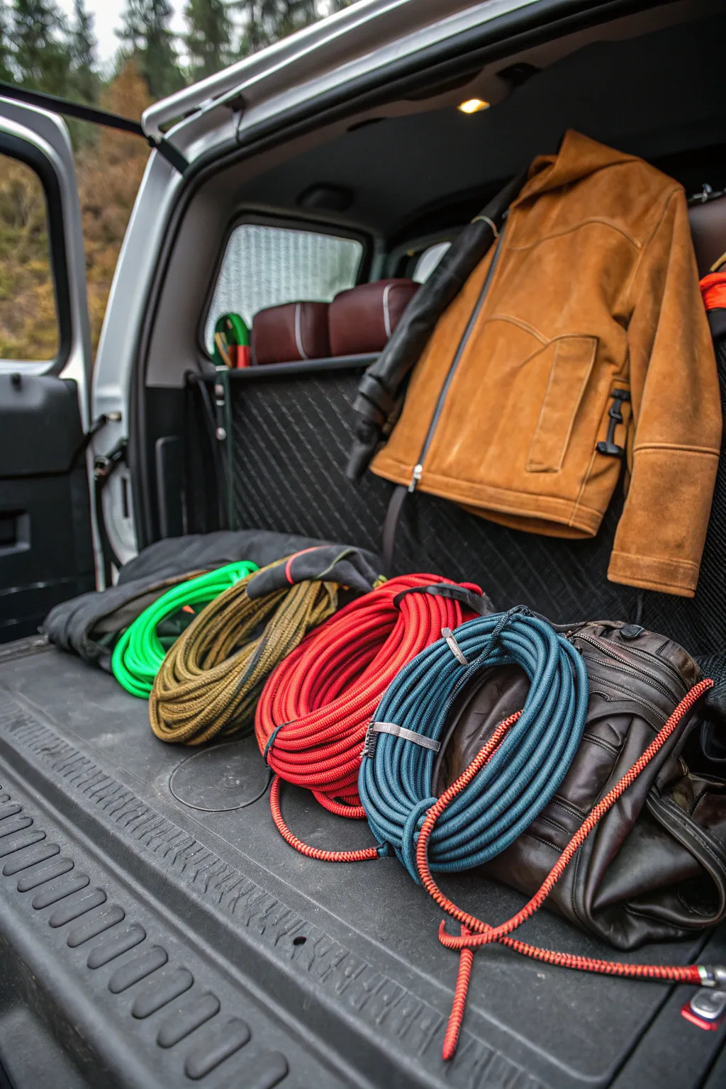Master the art of organization with bold bungee cords - the perfect blend of functionality and style for your truck cap.