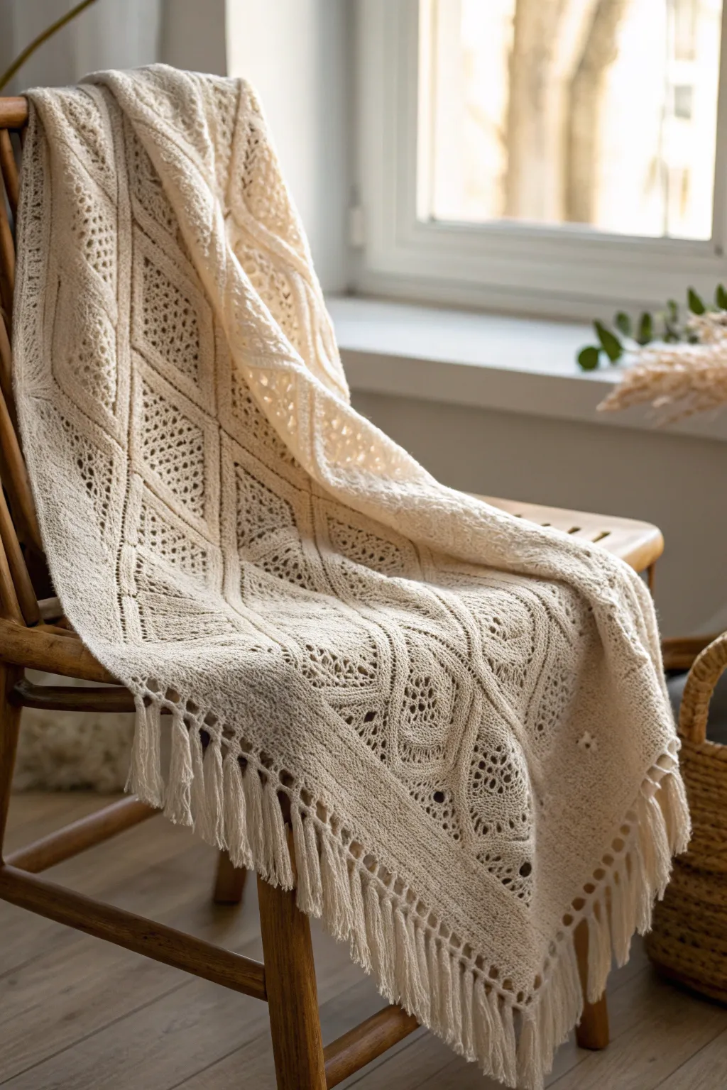 Wrap yourself in the timeless elegance of Tunisian crochet.