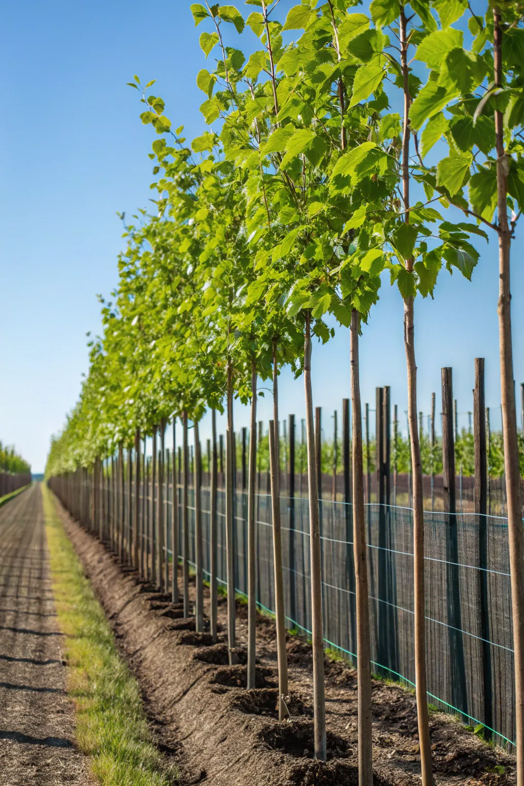 Nature's Craft: A Living Tree Fence That Grows with Beauty and Purpose.