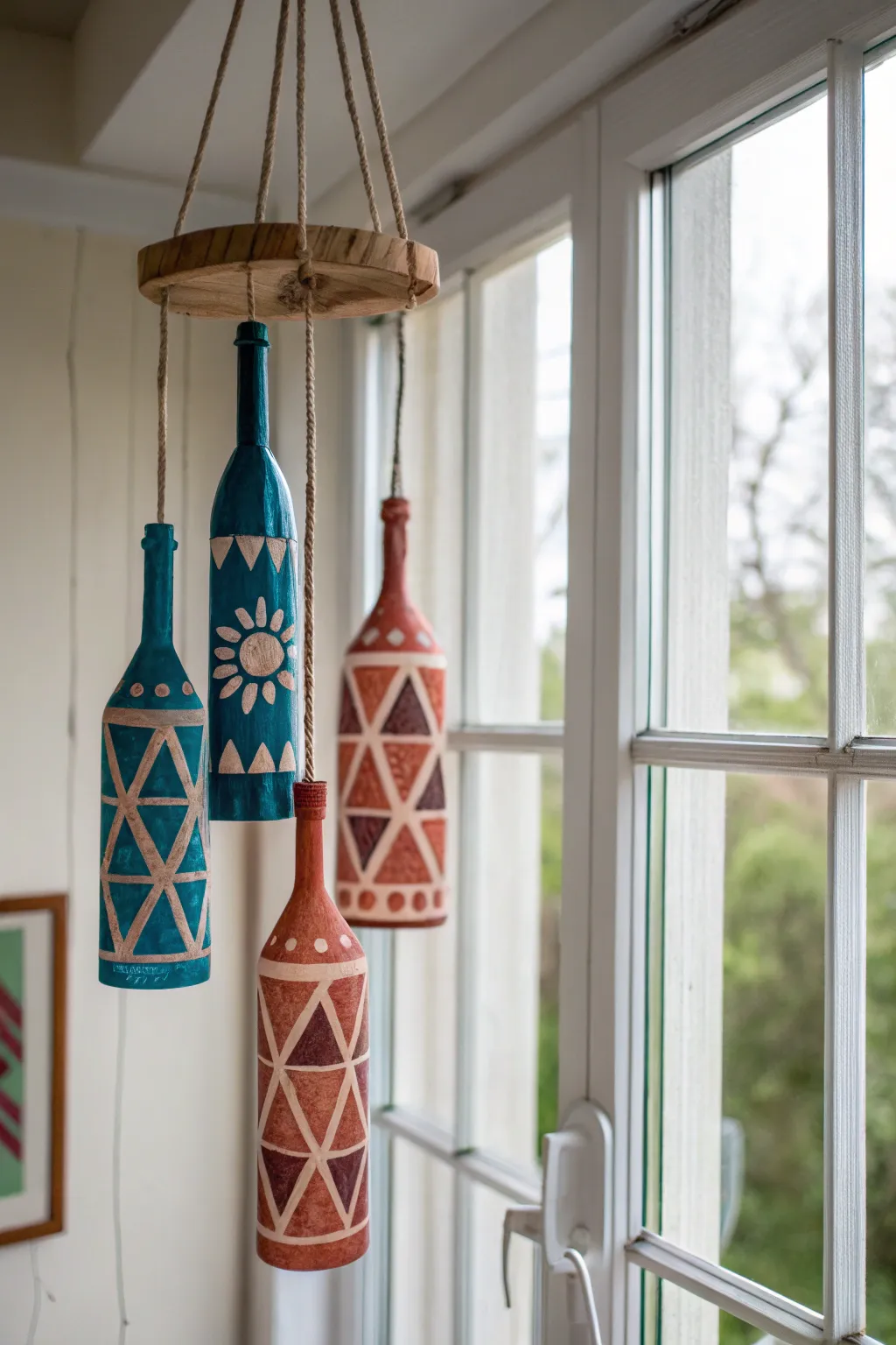 Transform plastic waste into melodic art with these whimsical wind chimes!