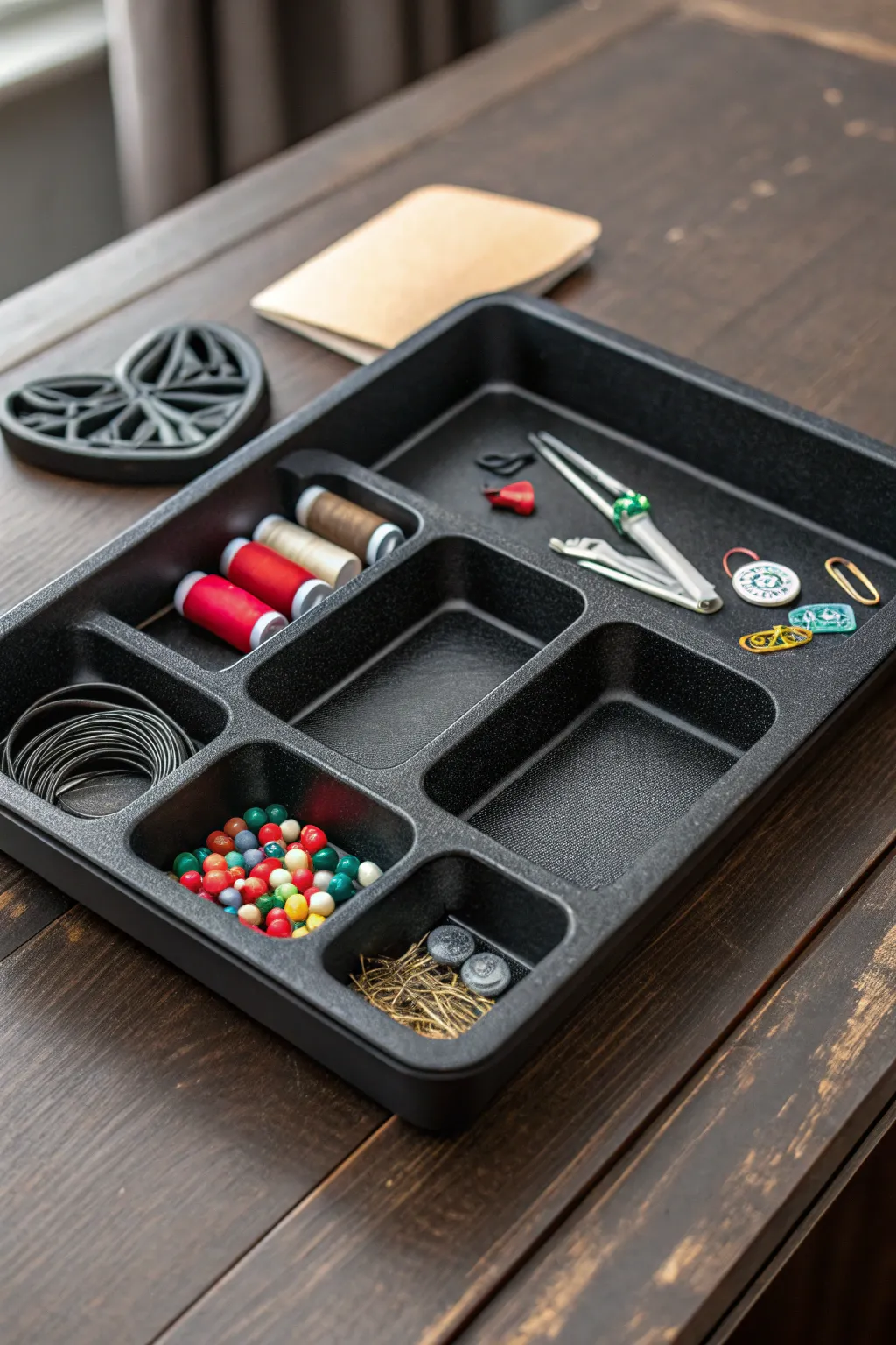 Transform your clutter into a masterpiece with custom vacuum-formed organizer trays!