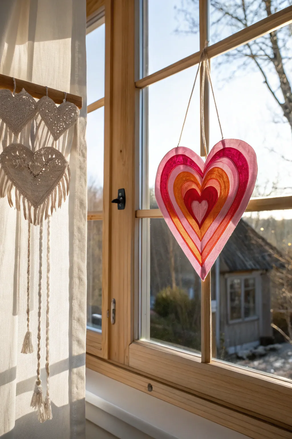Catch the light and love with this charming heart suncatcher—brighten your space with a touch of handmade beauty.