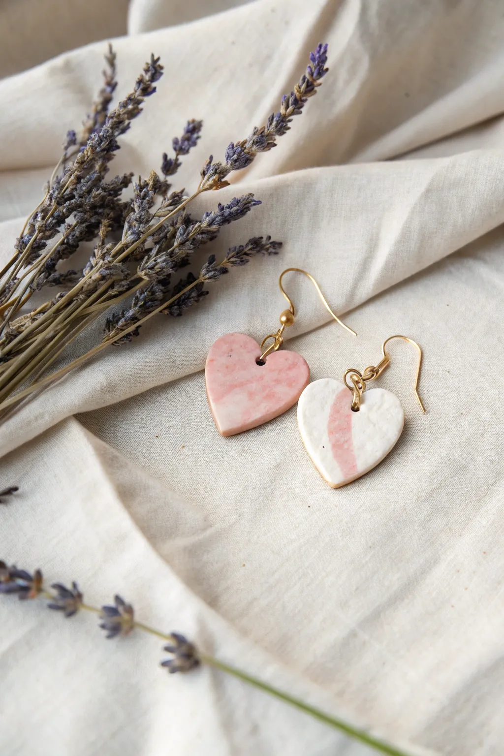 Celebrate love with handcrafted clay earrings, where simplicity meets elegance.