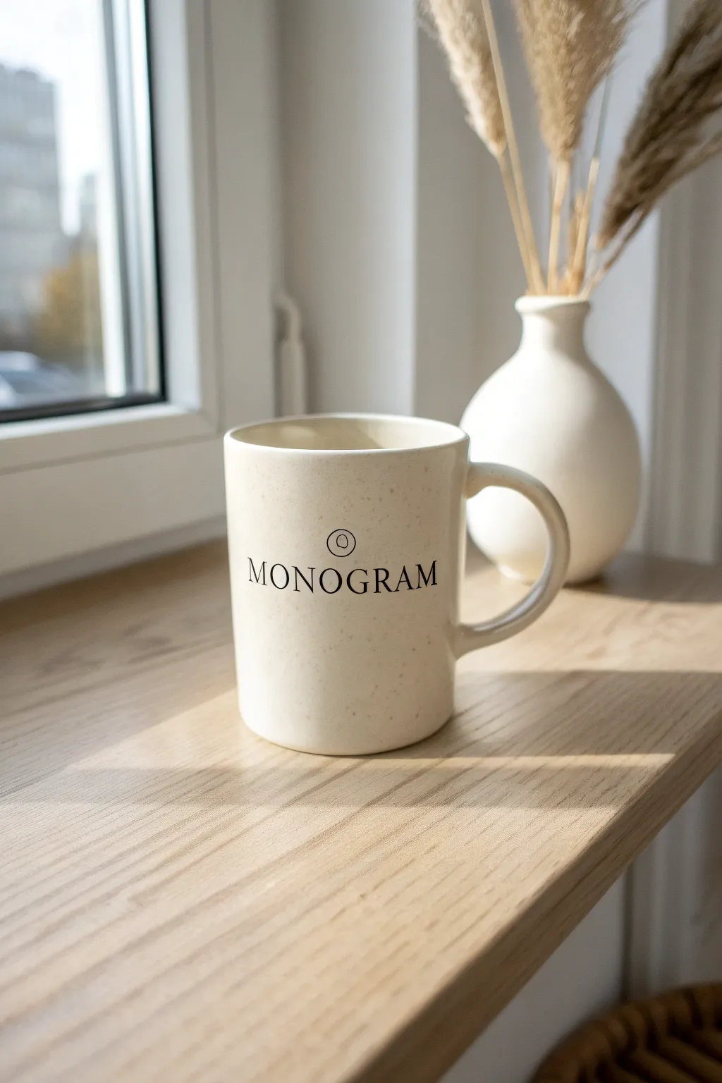 Elevate your morning routine with a minimalistic monogram mug, where simplicity meets elegance.