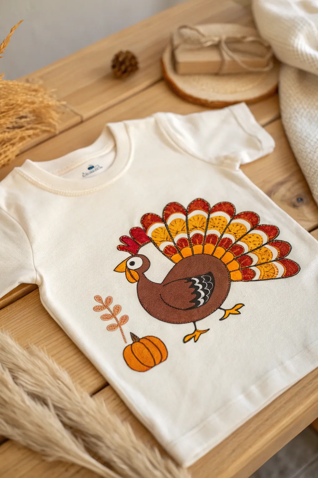 Bring joy to your Thanksgiving with this playful turkey tee—perfect for a touch of humor and style!