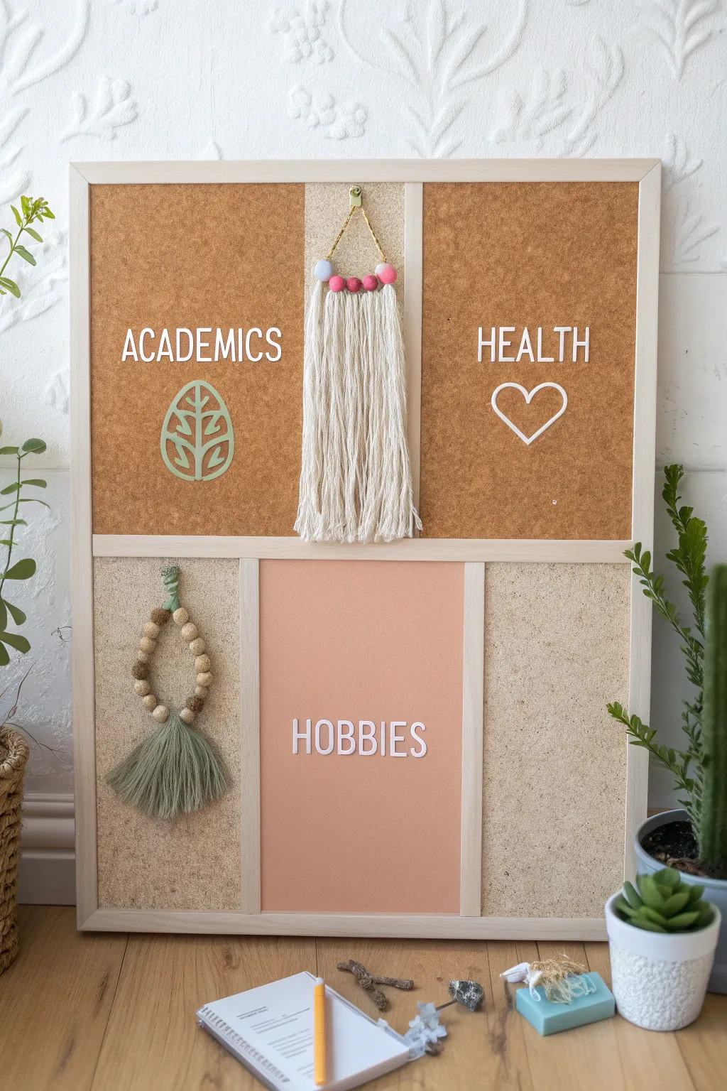 Craft your dreams with clarity and style: a vision board for focused goals.