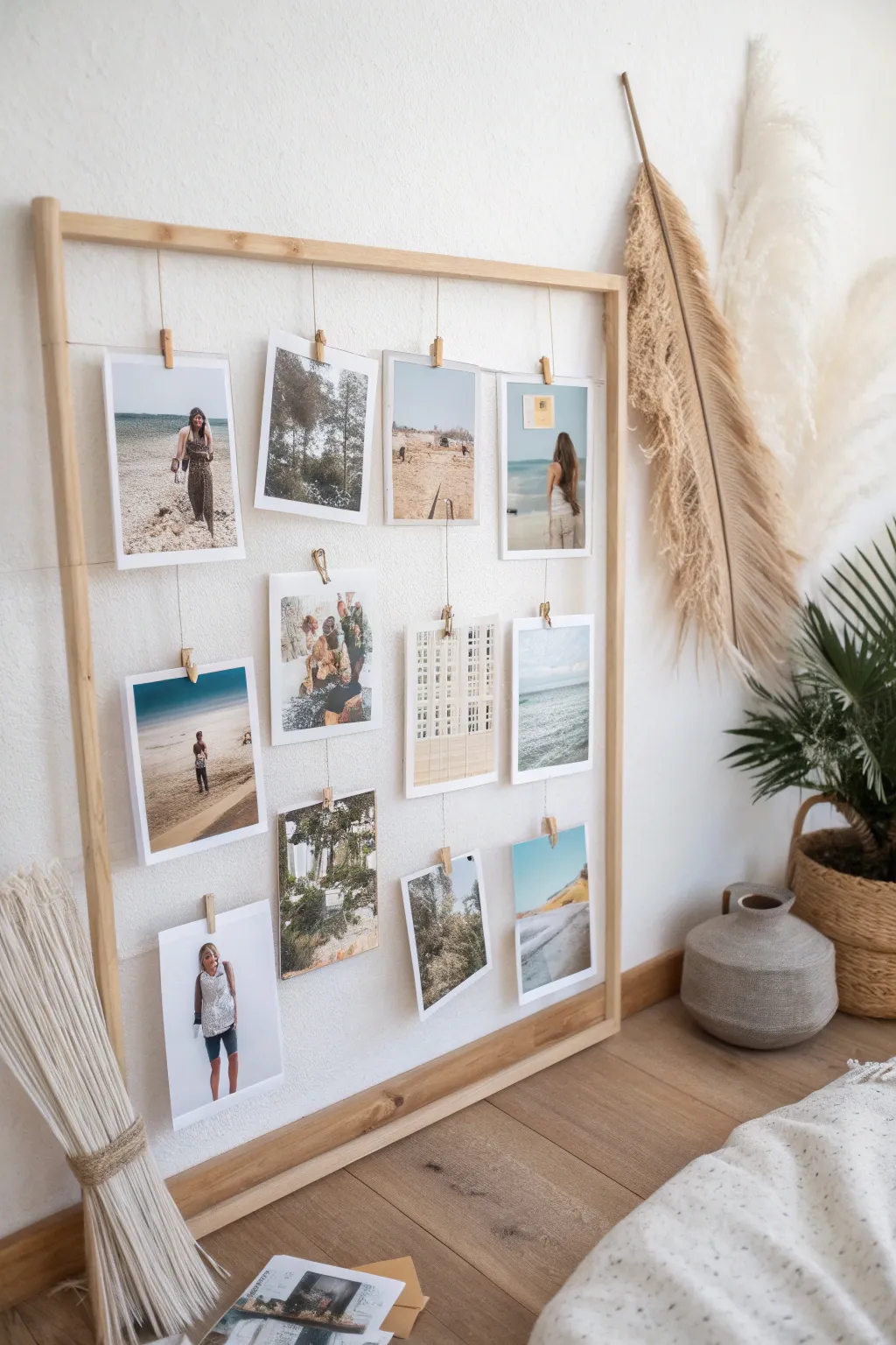 Craft your dreams with a blend of personal memories and curated inspirations on a minimalist vision board. 🌿✨ #VisionBoardGoals #ScandiBoho