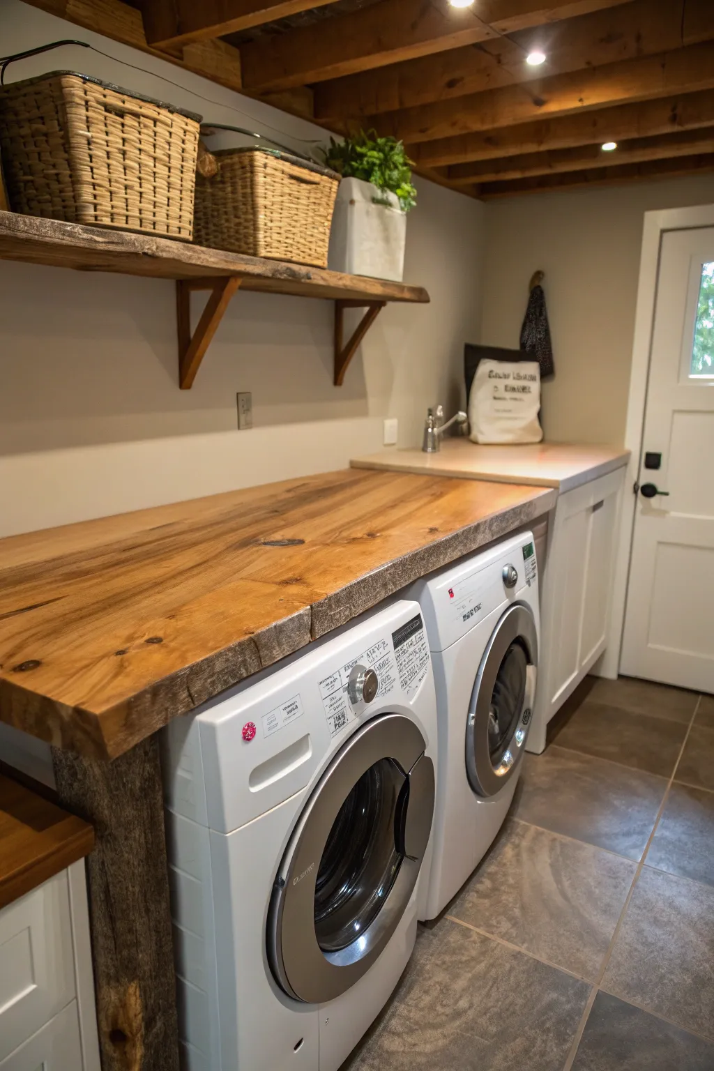 Introduce natural beauty with a live edge.