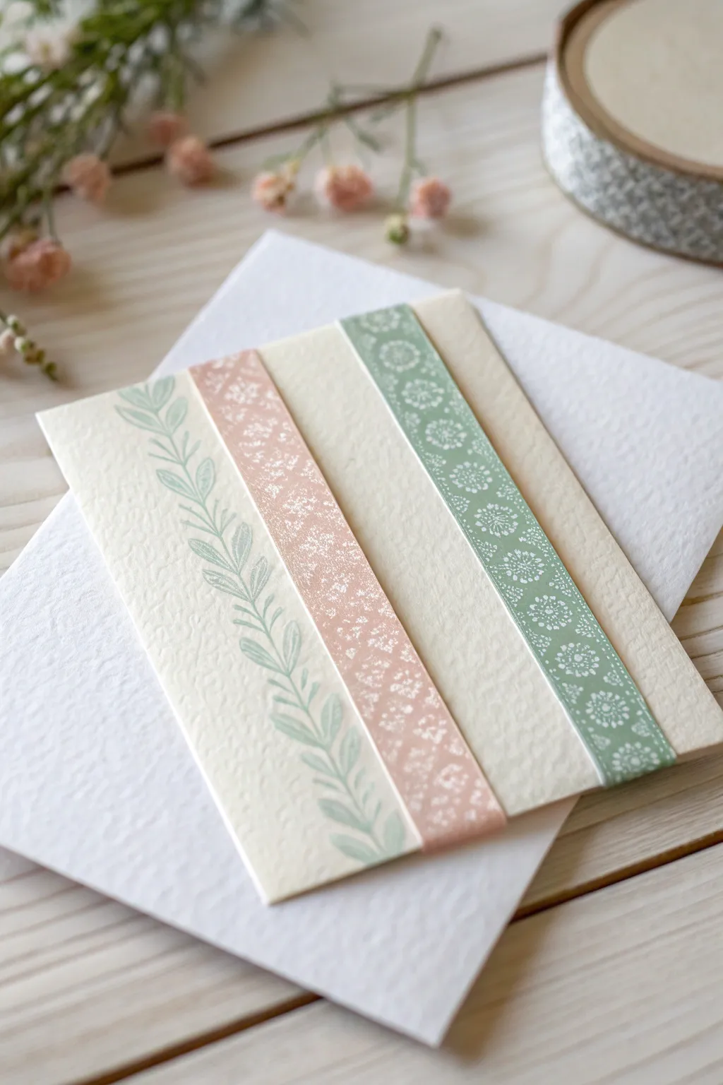 Embrace simplicity with minimalist washi tape elegance.
