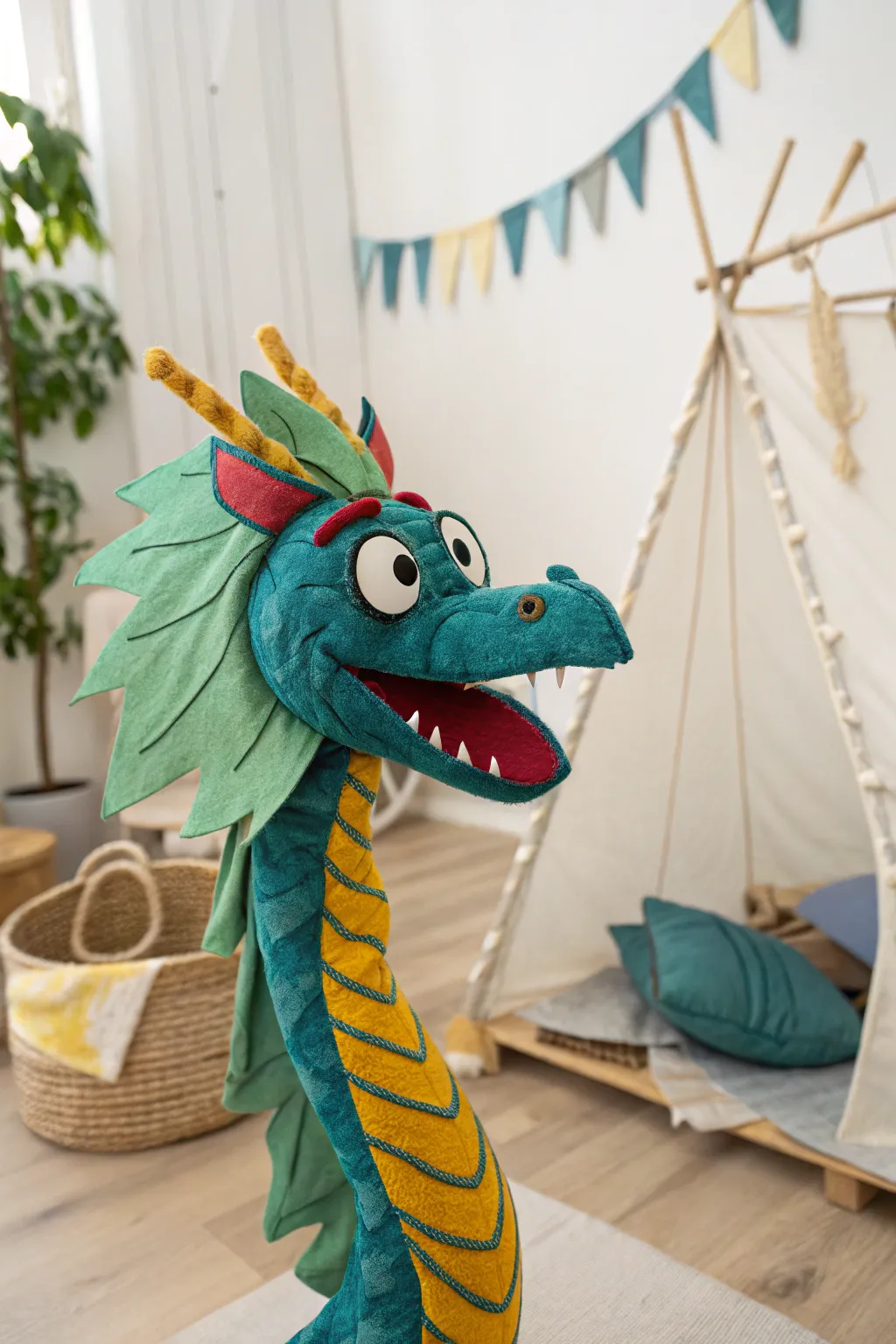 Meet your new whimsical companion: A charming water dragon puppet that dances into your heart!