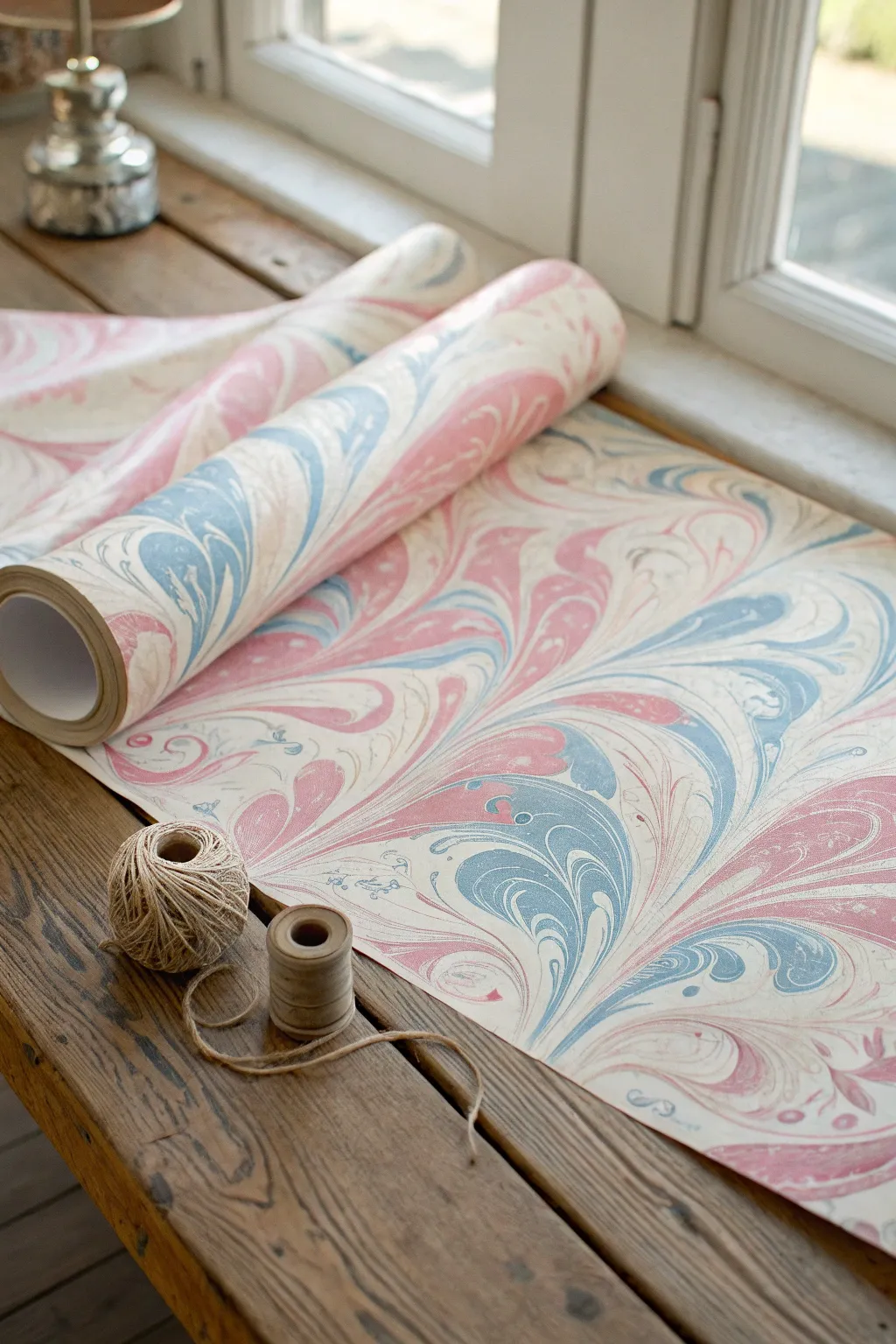 Elevate your creativity with enchanting marbled paper – a touch of elegance for every gift.