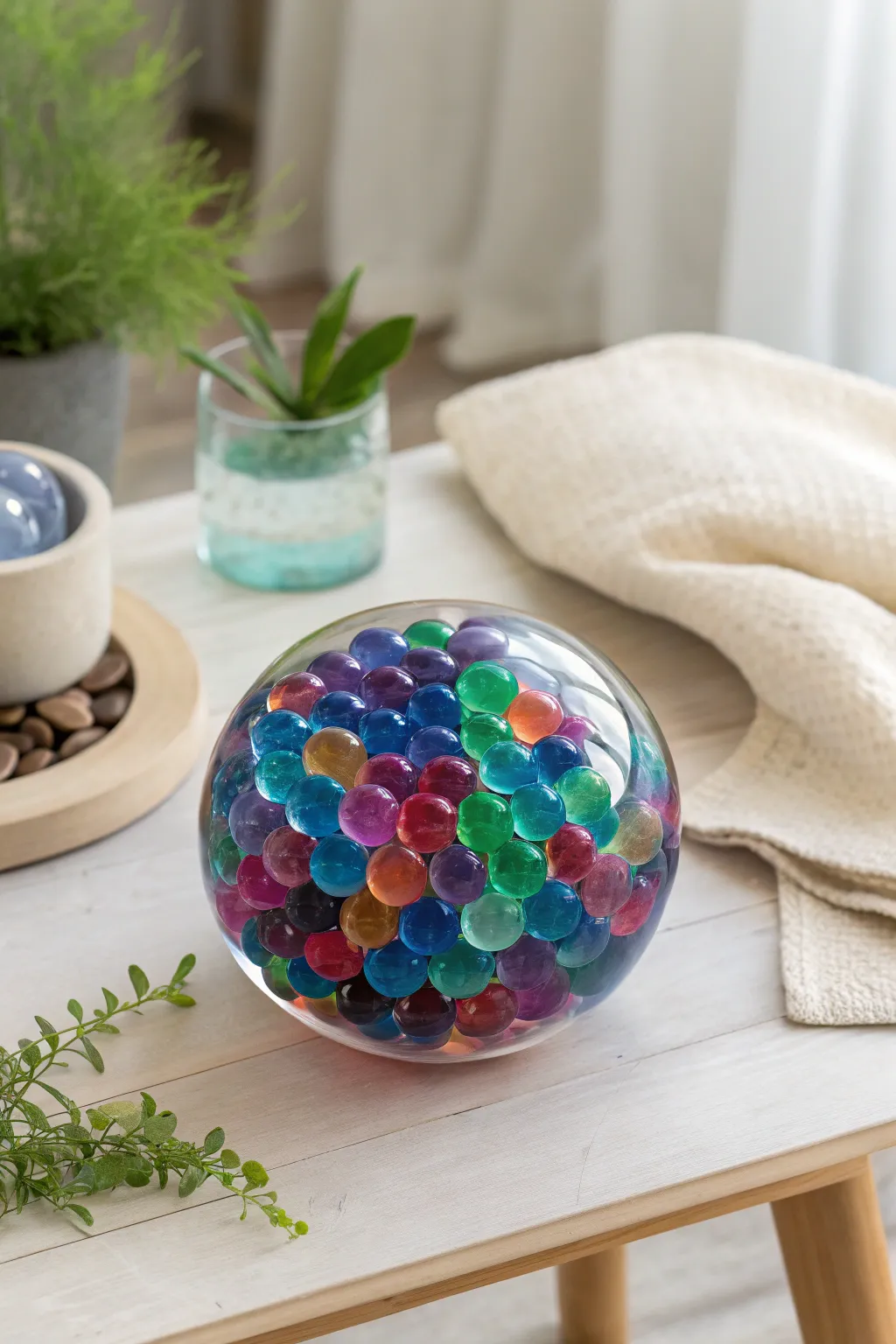 Craft your calm with this vibrant DIY stress ball – a perfect blend of color and simplicity.