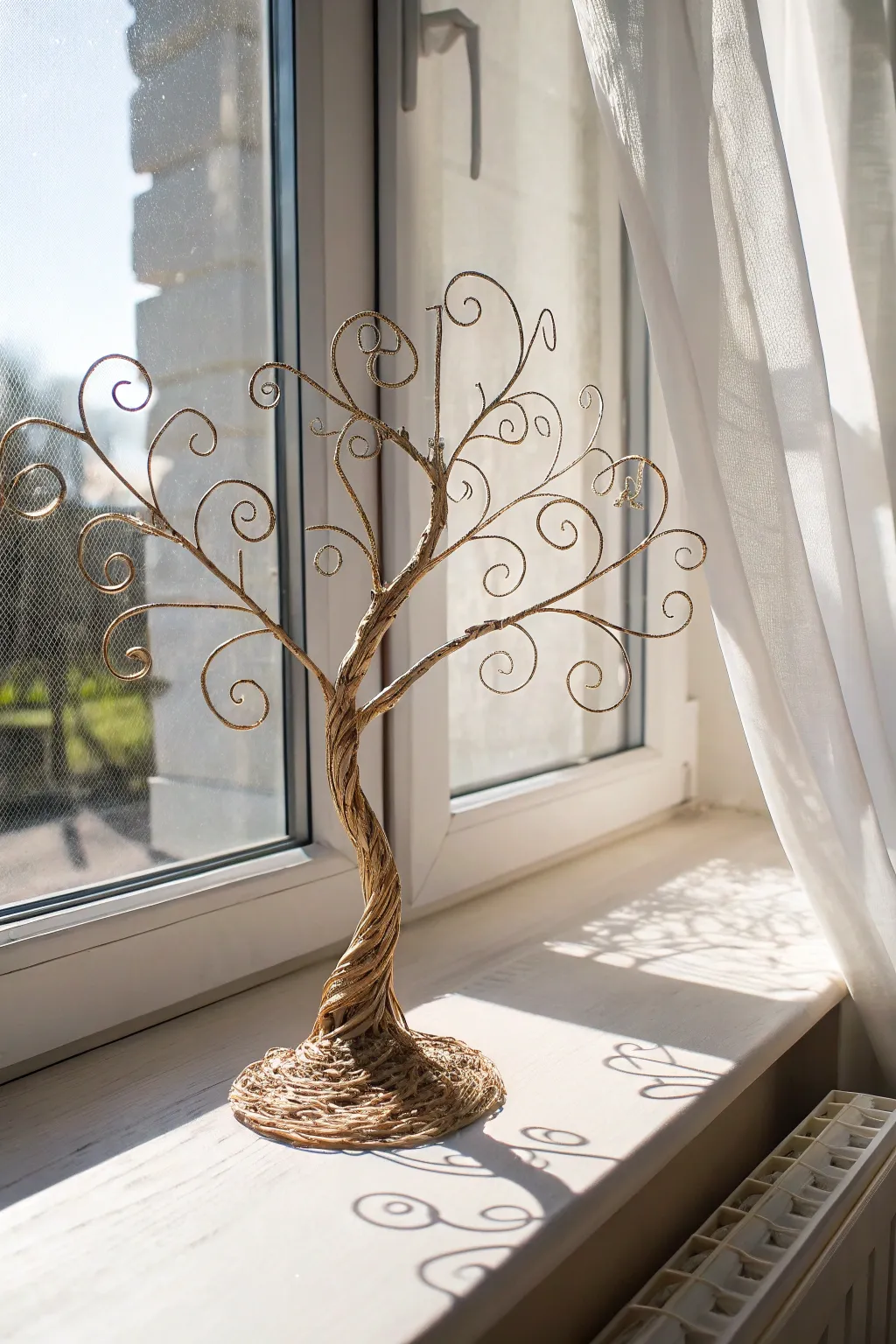 Enchanting wire tree art: where craftsmanship meets natural beauty.