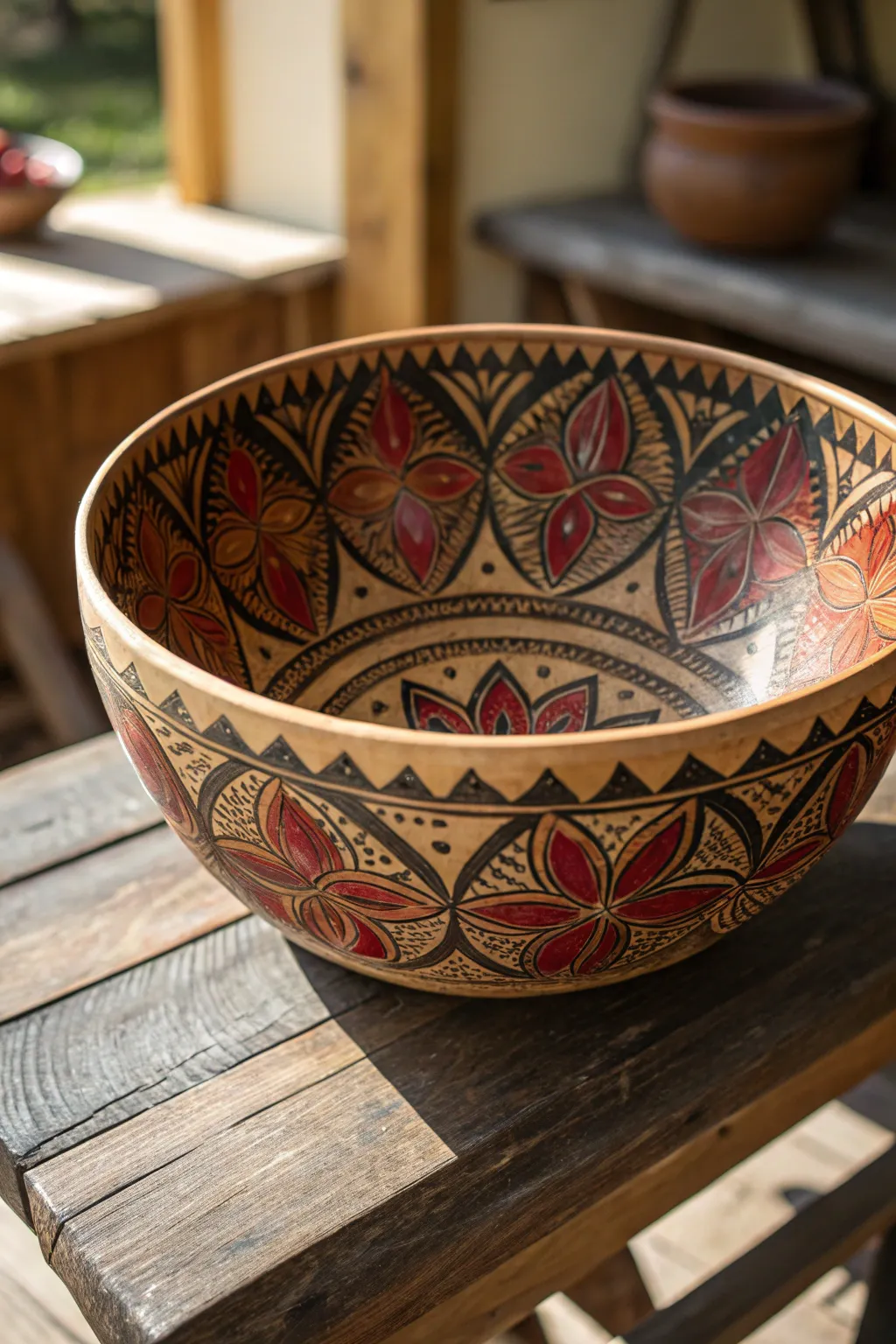 Transform ordinary into extraordinary: Discover the art of wood burning with this stunning handcrafted bowl.