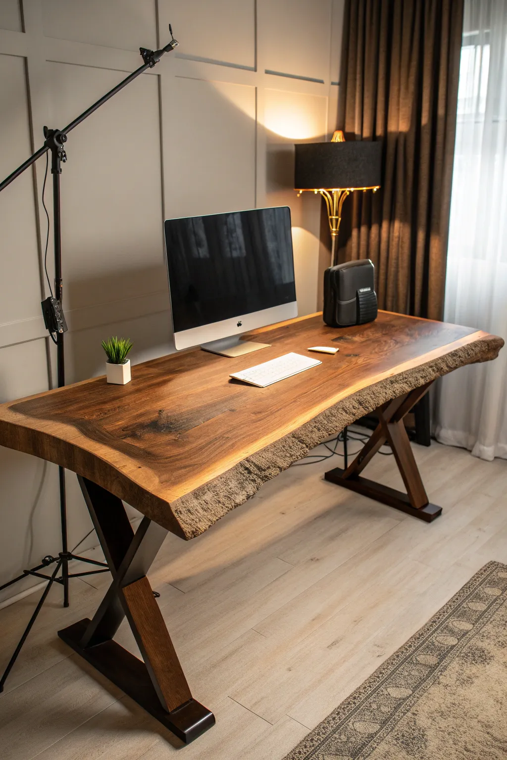 Embrace the raw elegance of nature with a live edge desk—each piece tells its own unique story.
