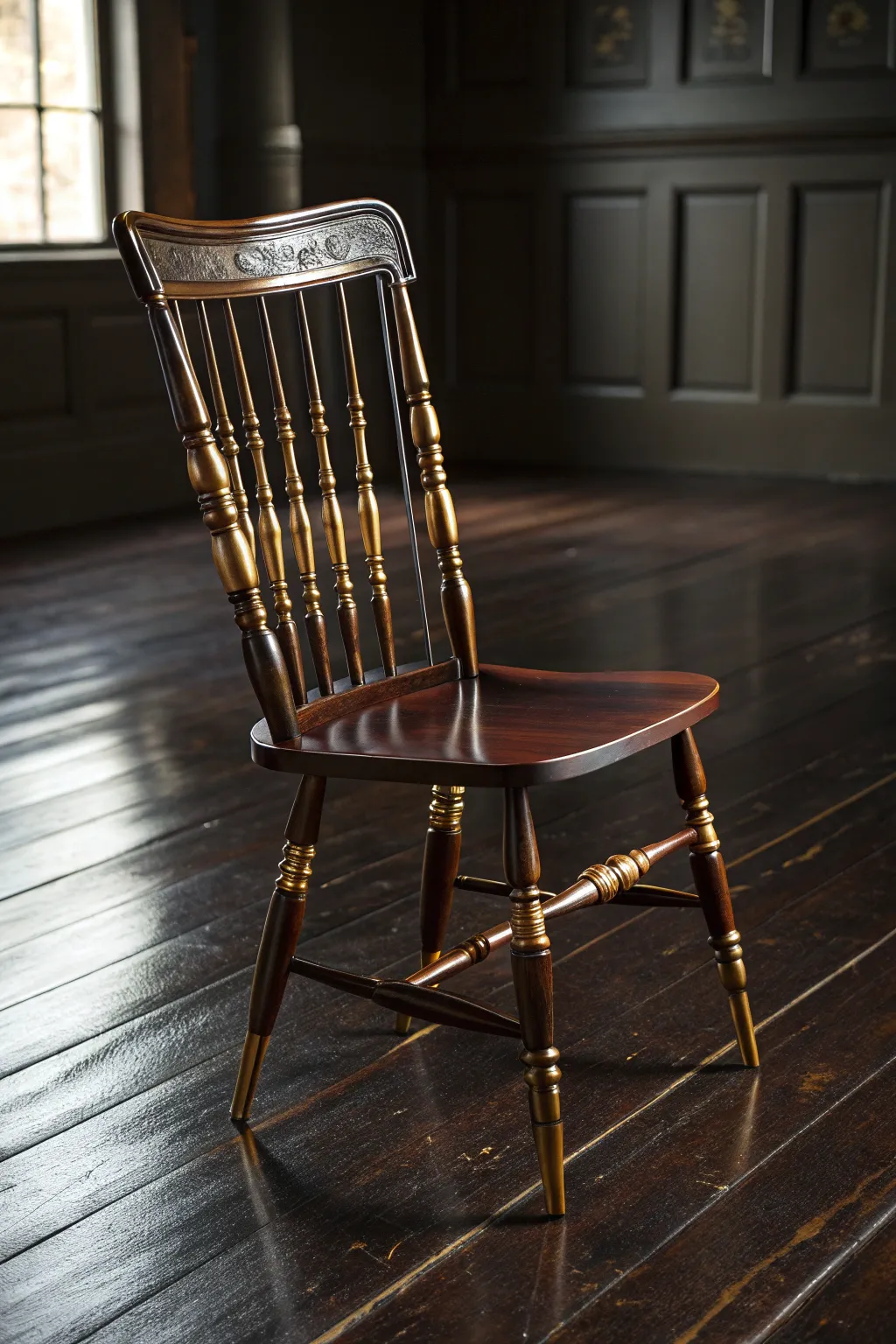 Revitalize your space with the timeless elegance of spindle-backed chairs.