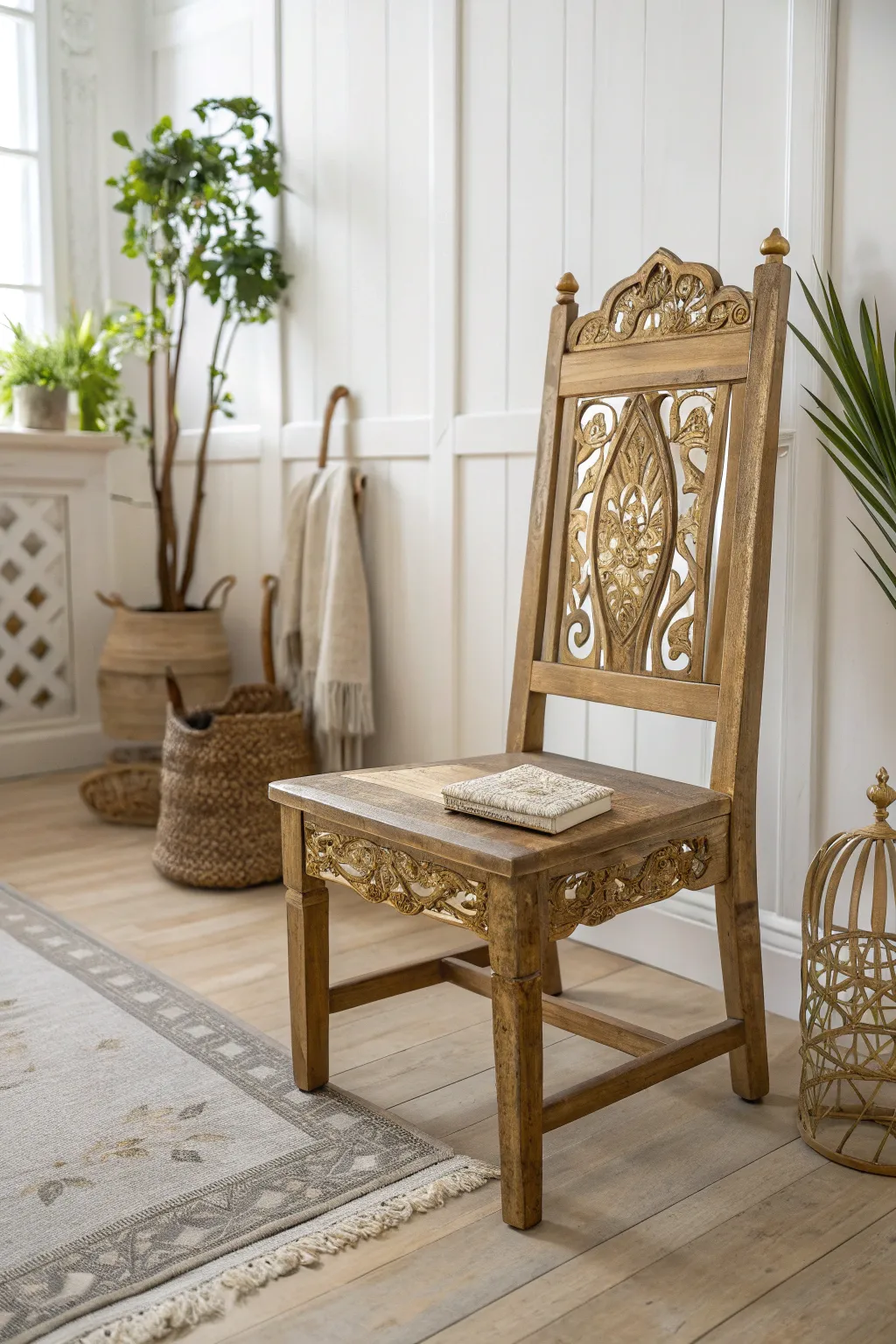 Transform your chair into a statement piece with a touch of gold.