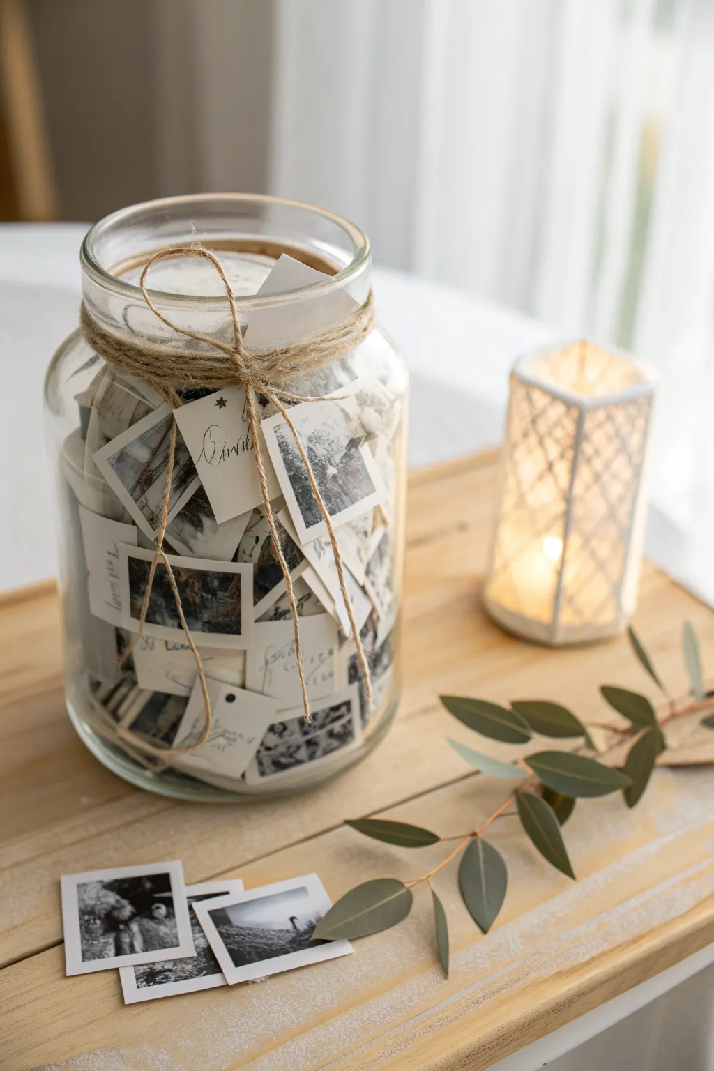 Capture memories in a jar: A minimalist treasure trove of love and nostalgia.