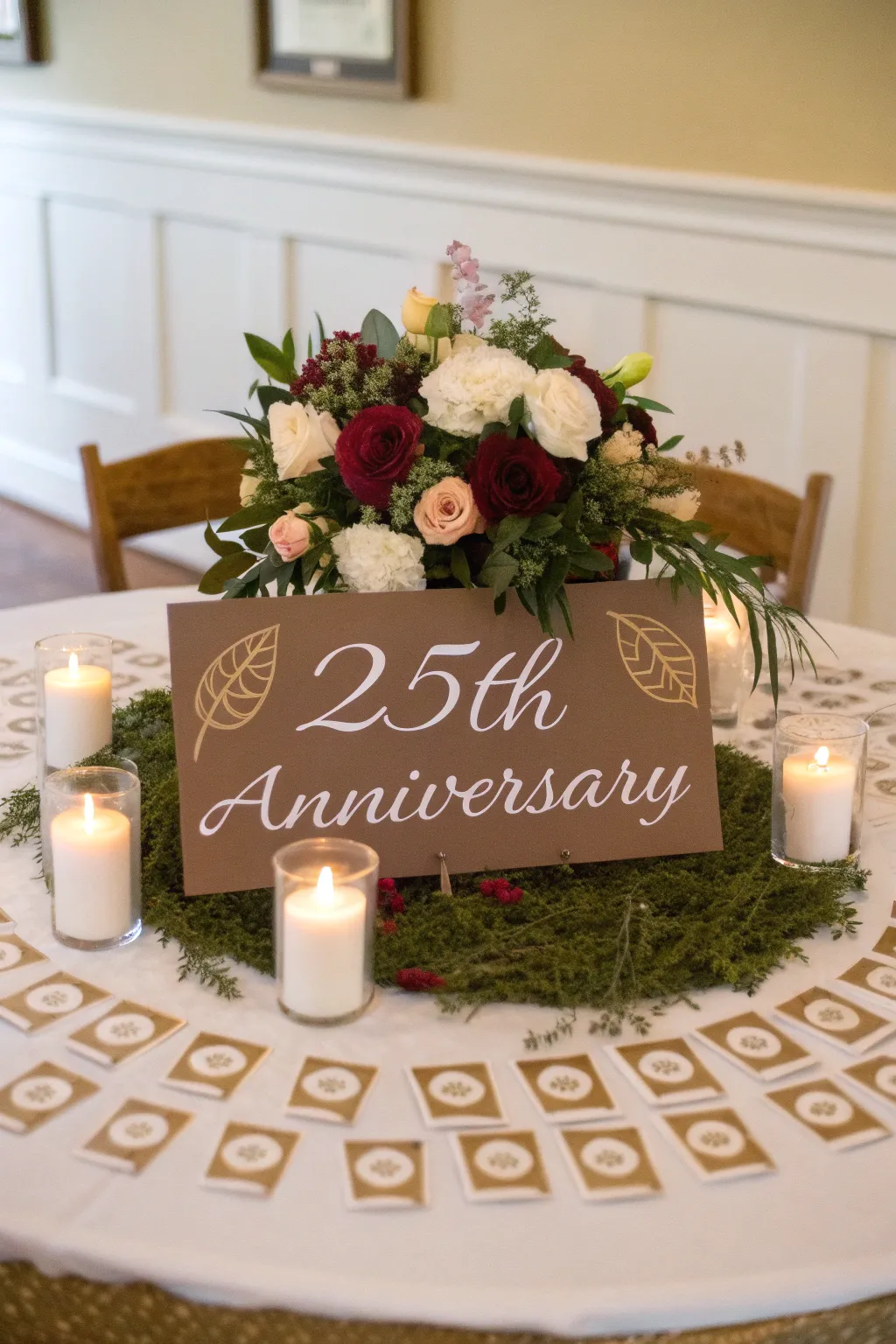 A personalized centerpiece that adds a meaningful touch to the celebration.