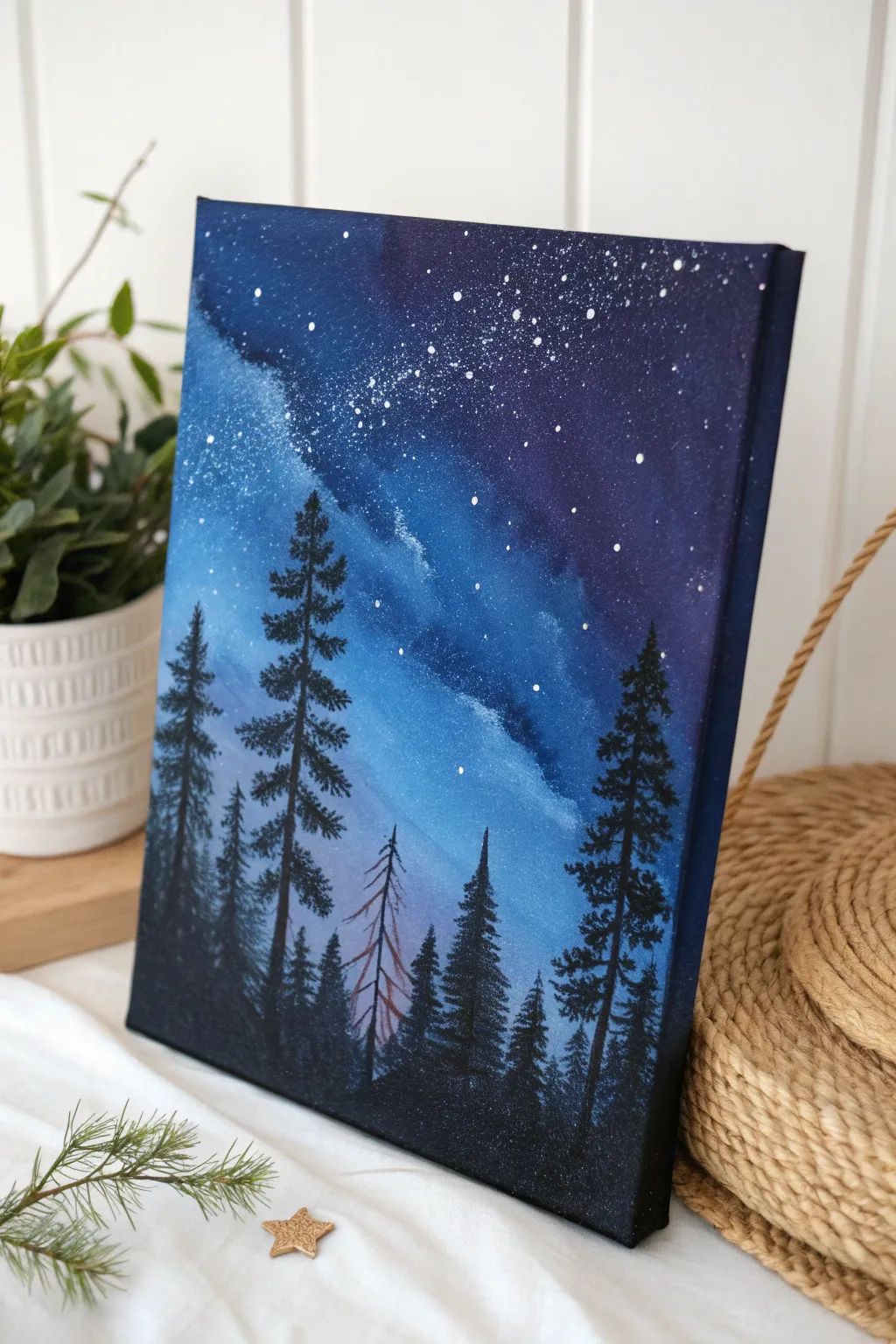 Get lost in the enchanting beauty of a starry night, where craftsmanship meets simplicity.