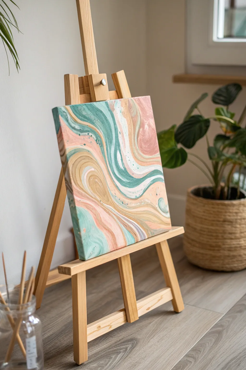 Dive into the world of abstract swirls and let your creativity flow on canvas.